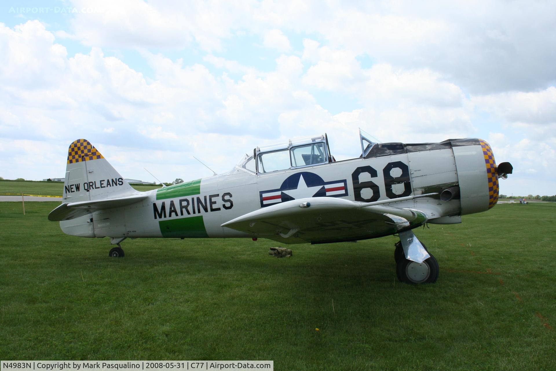 N4983N, 1957 North American AT-6D Texan C/N 121-42175 (44-81453), North American AT-6D