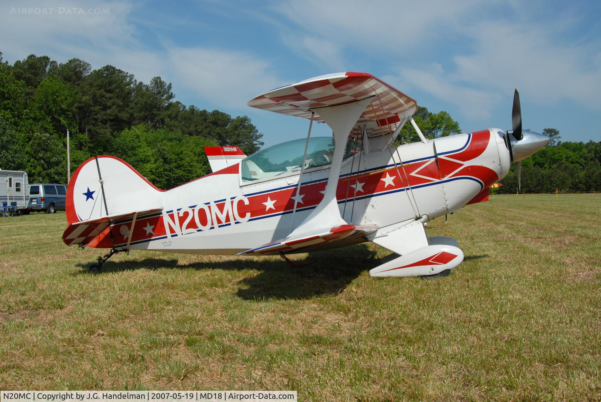 N20MC, 1974 Aerotek Pitts S-2A Special C/N 2085, At Horn Point Aerodrome Vintage Fly In