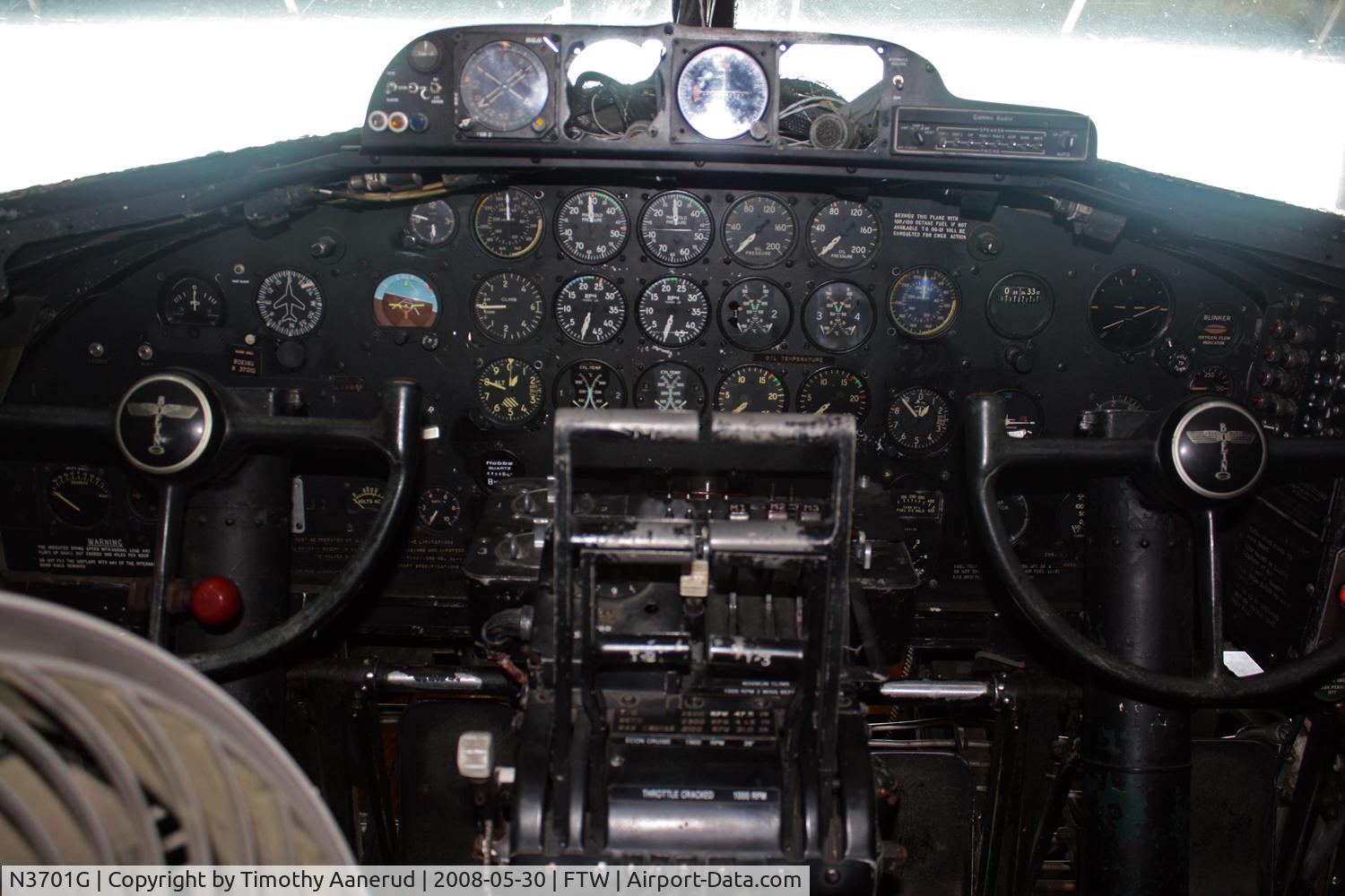 N3701G, 1944 Boeing B-17G Flying Fortress C/N 44-8543A, Vintage Flying Museum, mostly stock instrument panel