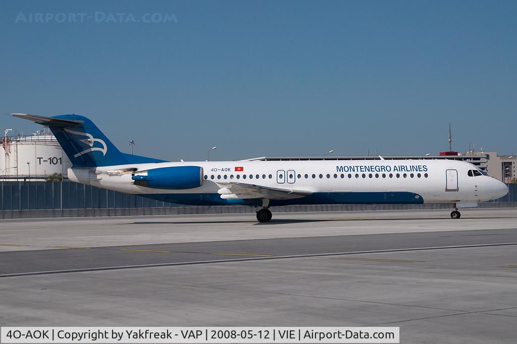 4O-AOK, 1989 Fokker 100 (F-28-0100) C/N 11272, Montenegro Fokker 100