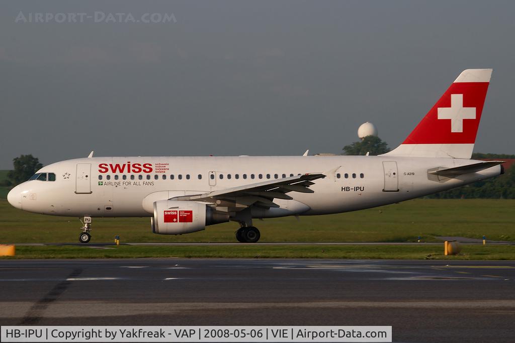 HB-IPU, 1997 Airbus A319-112 C/N 713, Swiss Airbus 319