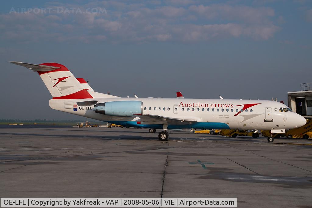 OE-LFL, 1995 Fokker 70 (F-28-0070) C/N 11573, Austrian Arrows Fokker 70