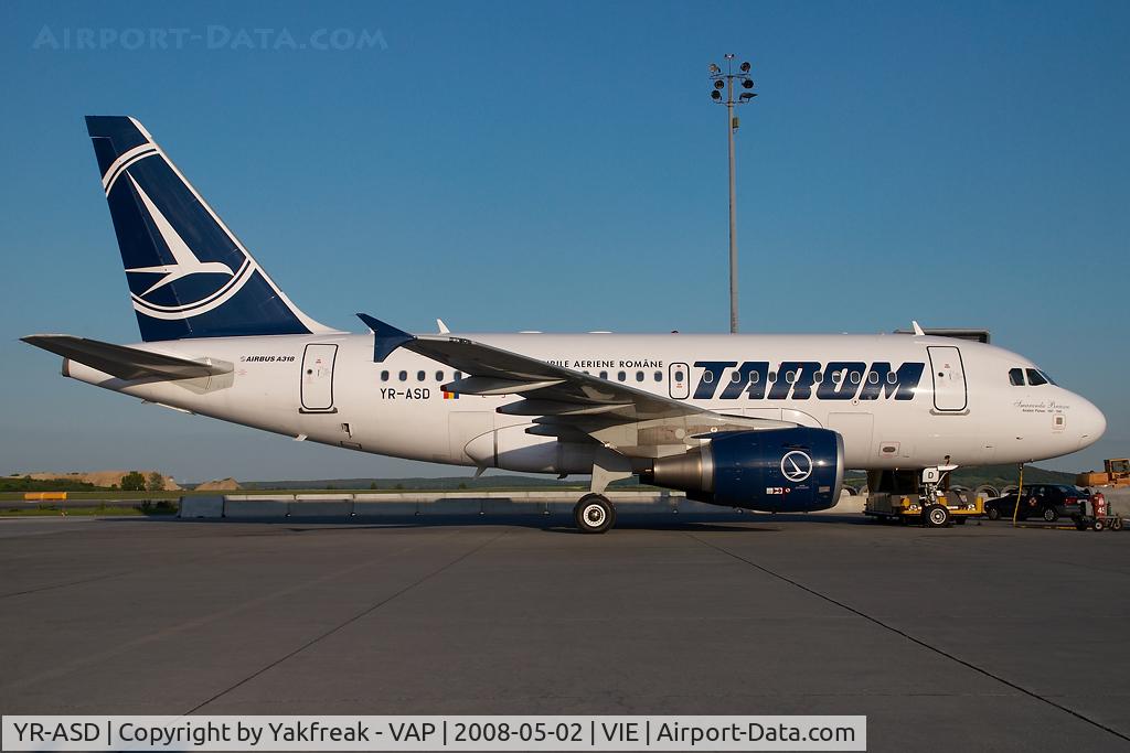 YR-ASD, 2007 Airbus A318-111 C/N 3225, Tarom Airbus 318
