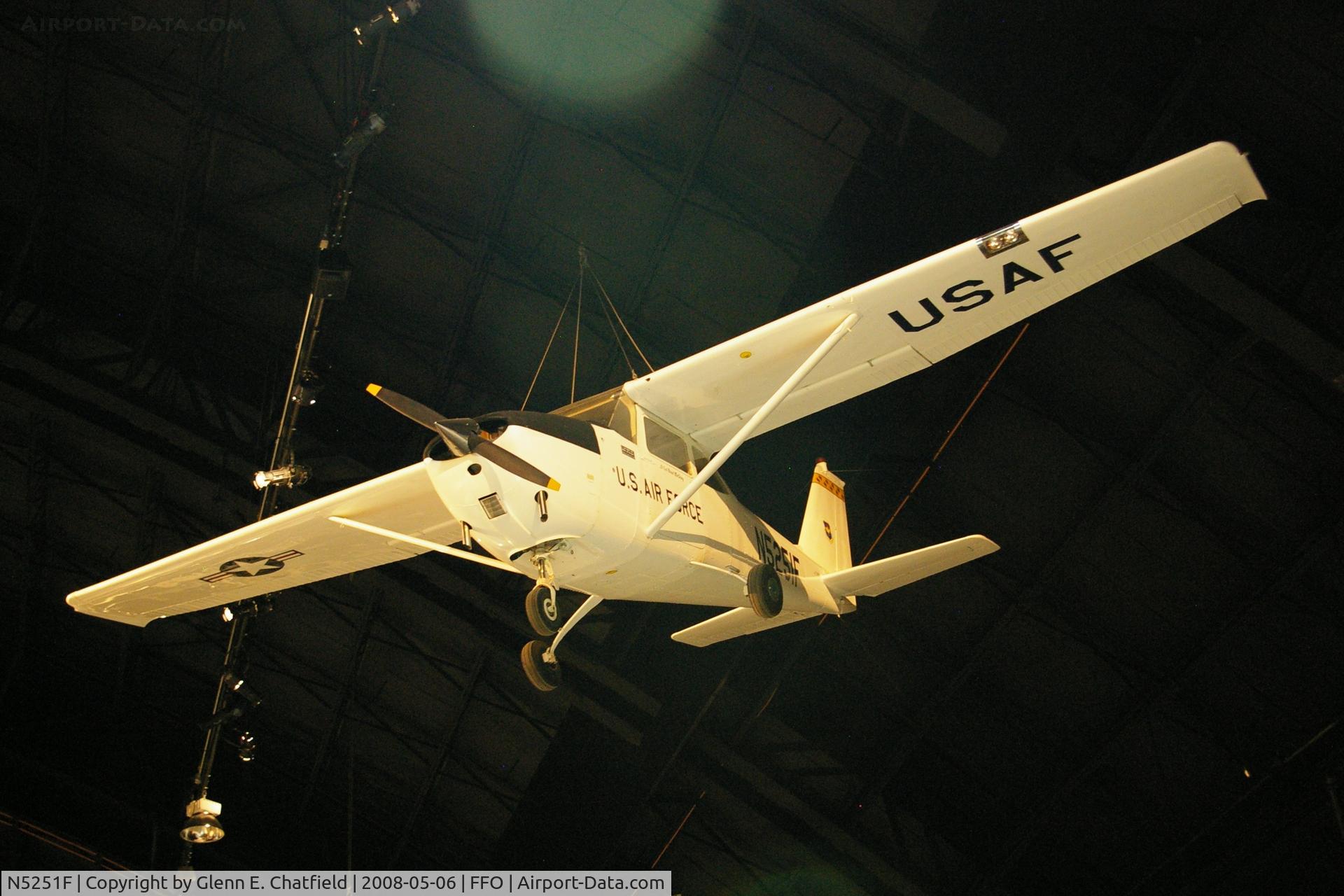 N5251F, Cessna 172F C/N 17253351, T-41A 65-05251 hanging from the ceiling in the National Museum of the U.S. Air Force