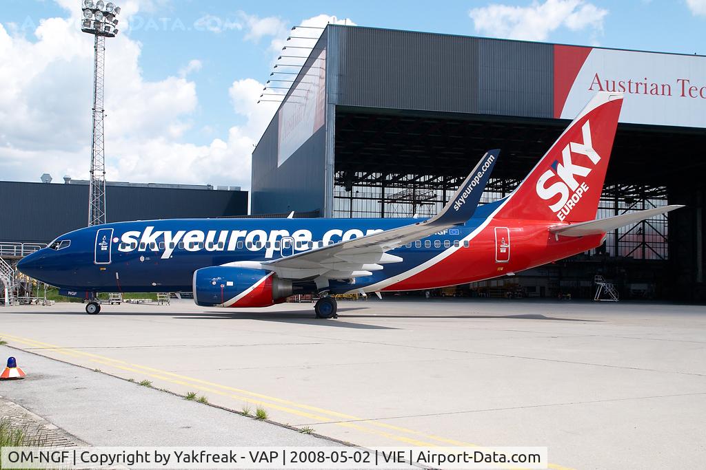 OM-NGF, 2006 Boeing 737-76N C/N 32680, Sky Europe Boeing 737-700