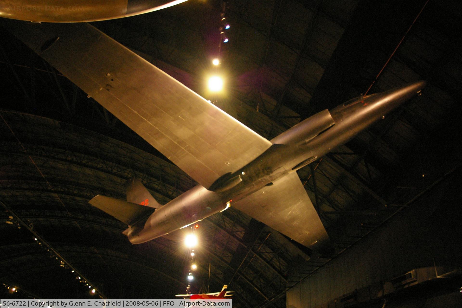 56-6722, 1956 Lockheed U-2A C/N 389, Hanging from the ceiling in the National Museum of the U.S. Air Force