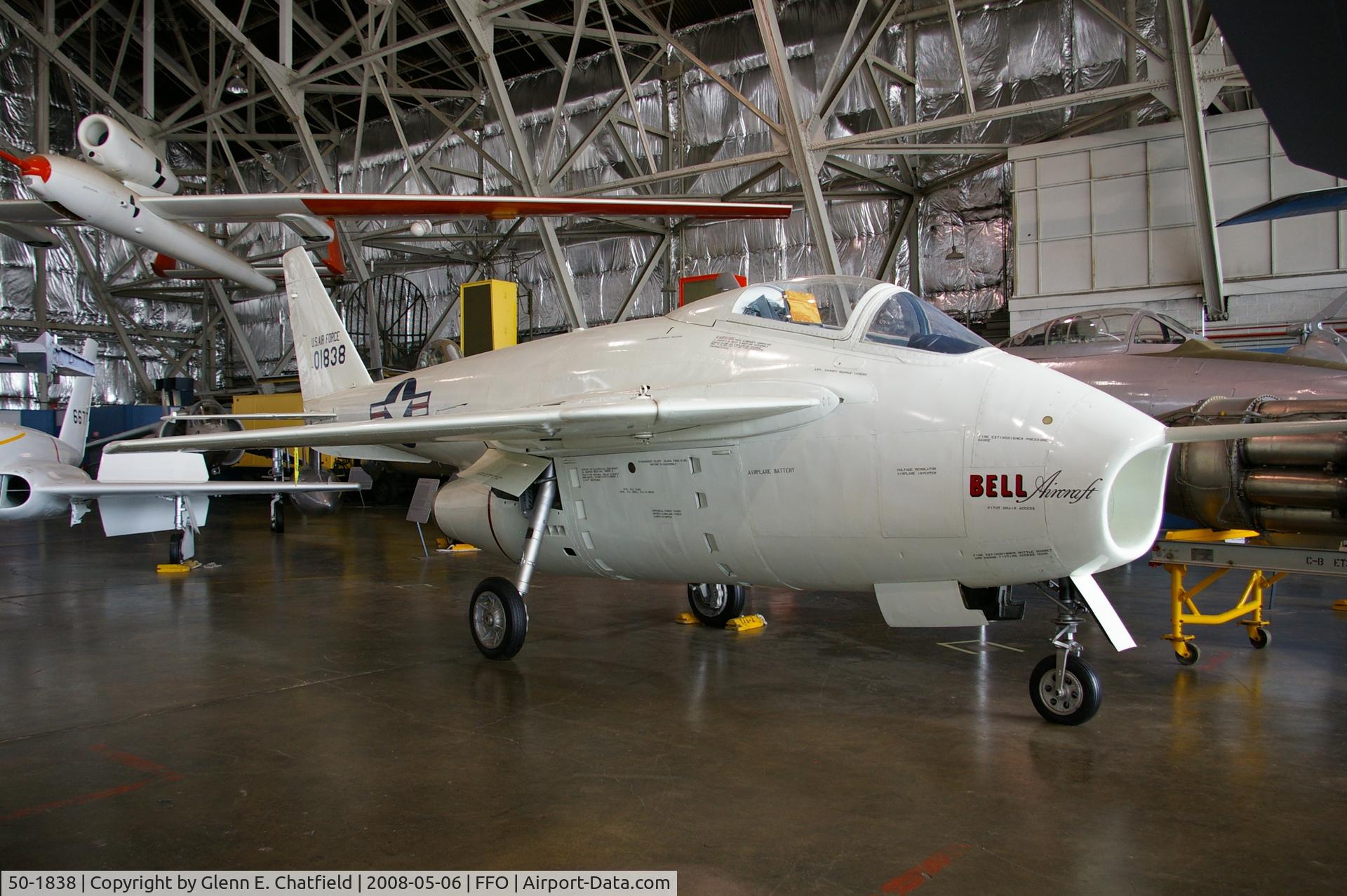 50-1838, 1950 Bell X-5 C/N Not found 50-1838, Displayed at the National Museum of the U.S. Air Force