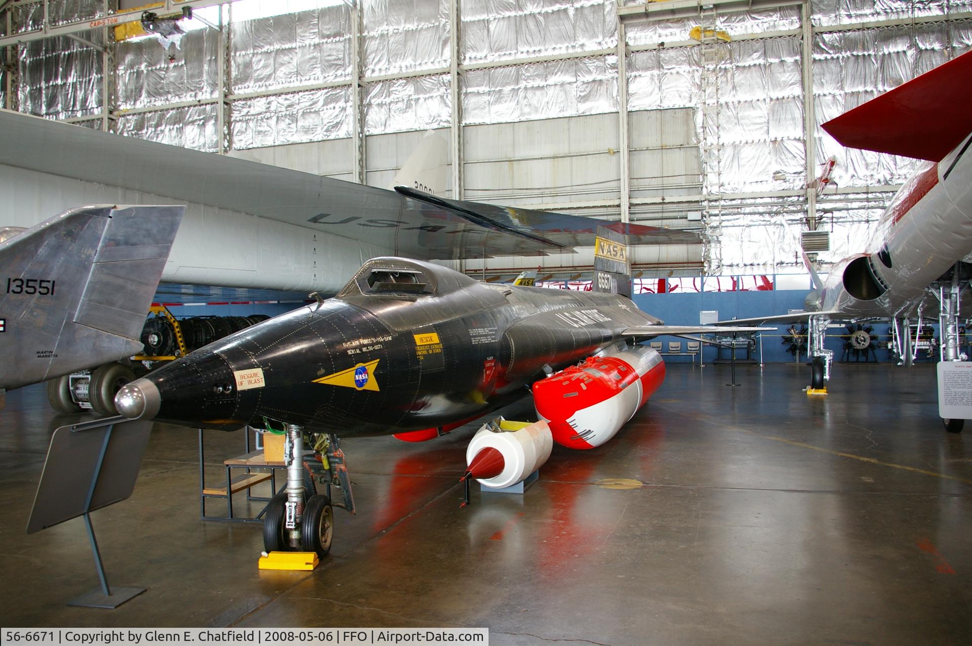 56-6671, 1956 North American X-15A-2 C/N 240-2, Displayed at the National Museum of the U.S. Air Force