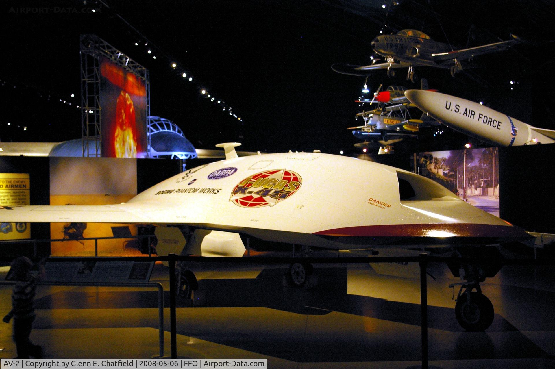 AV-2, 2000 Boeing X-45A C/N Unknown, X-45A displayed at the National Museum of the U.S. Air Force