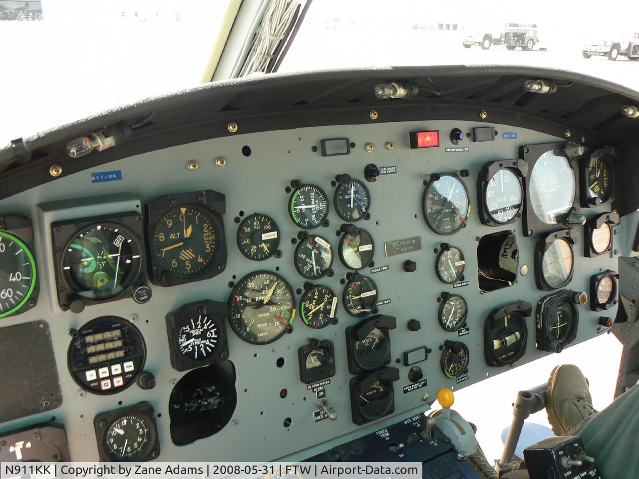 N911KK, 1966 Bell UH-1E Iroquois C/N 153762/6128, Cockpit of N911KK - Operated by the Collings Foundation