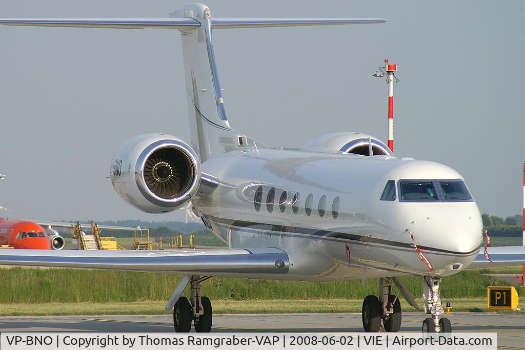 VP-BNO, 2004 Gulfstream Aerospace GV-SP (G550) C/N 5050, Jet Aviation Gulfstream 5