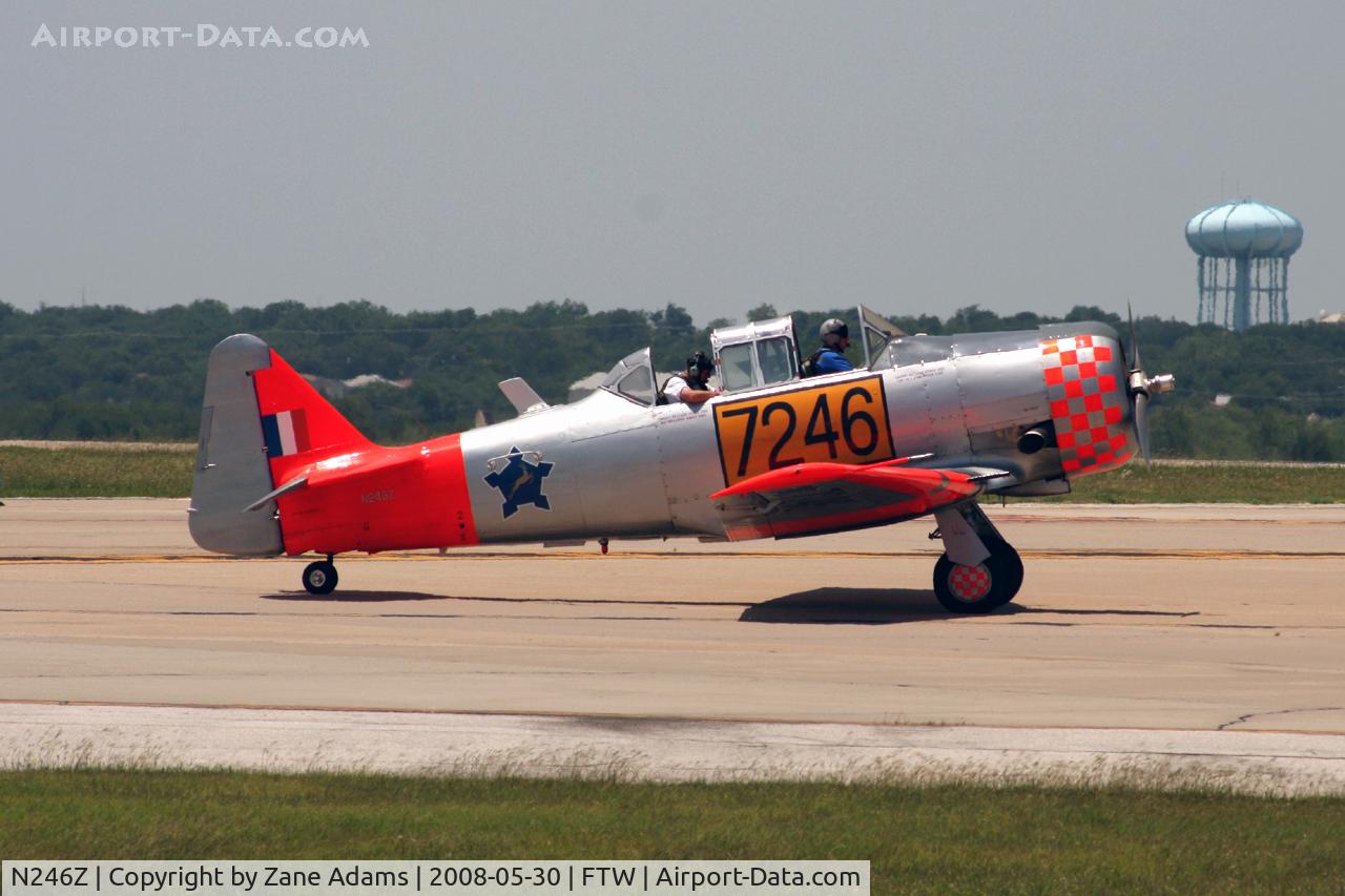 N246Z, 1946 North American AT-6B Texan C/N 88-10676, At Meacham Field - Cowtown Warbird Roundup
