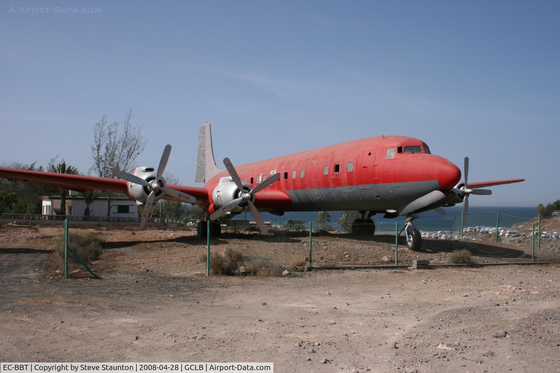 EC-BBT, 1958 Douglas DC-7C Seven Seas Seven Seas C/N 45553, Taken at El Berriel, Gran Canaria.