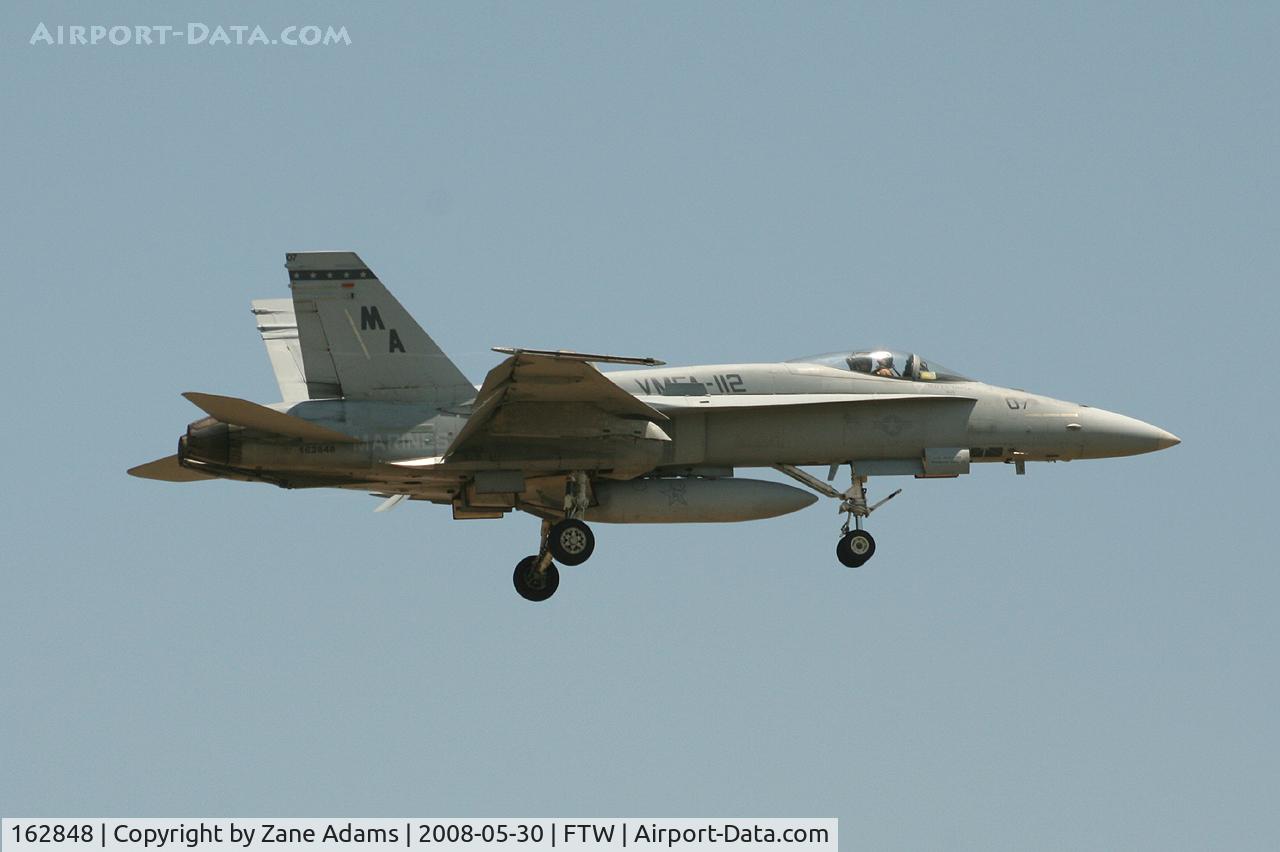 162848, McDonnell Douglas F/A-18A Hornet C/N 0374, At Meacham Field - Cowtown Warbird Roundup