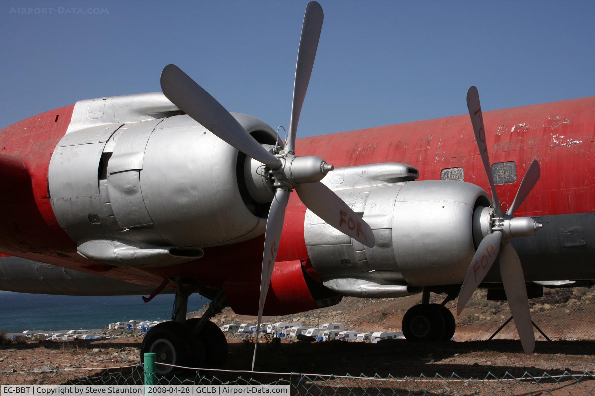 EC-BBT, 1958 Douglas DC-7C Seven Seas Seven Seas C/N 45553, Taken at El Berriel, Gran Canaria.
