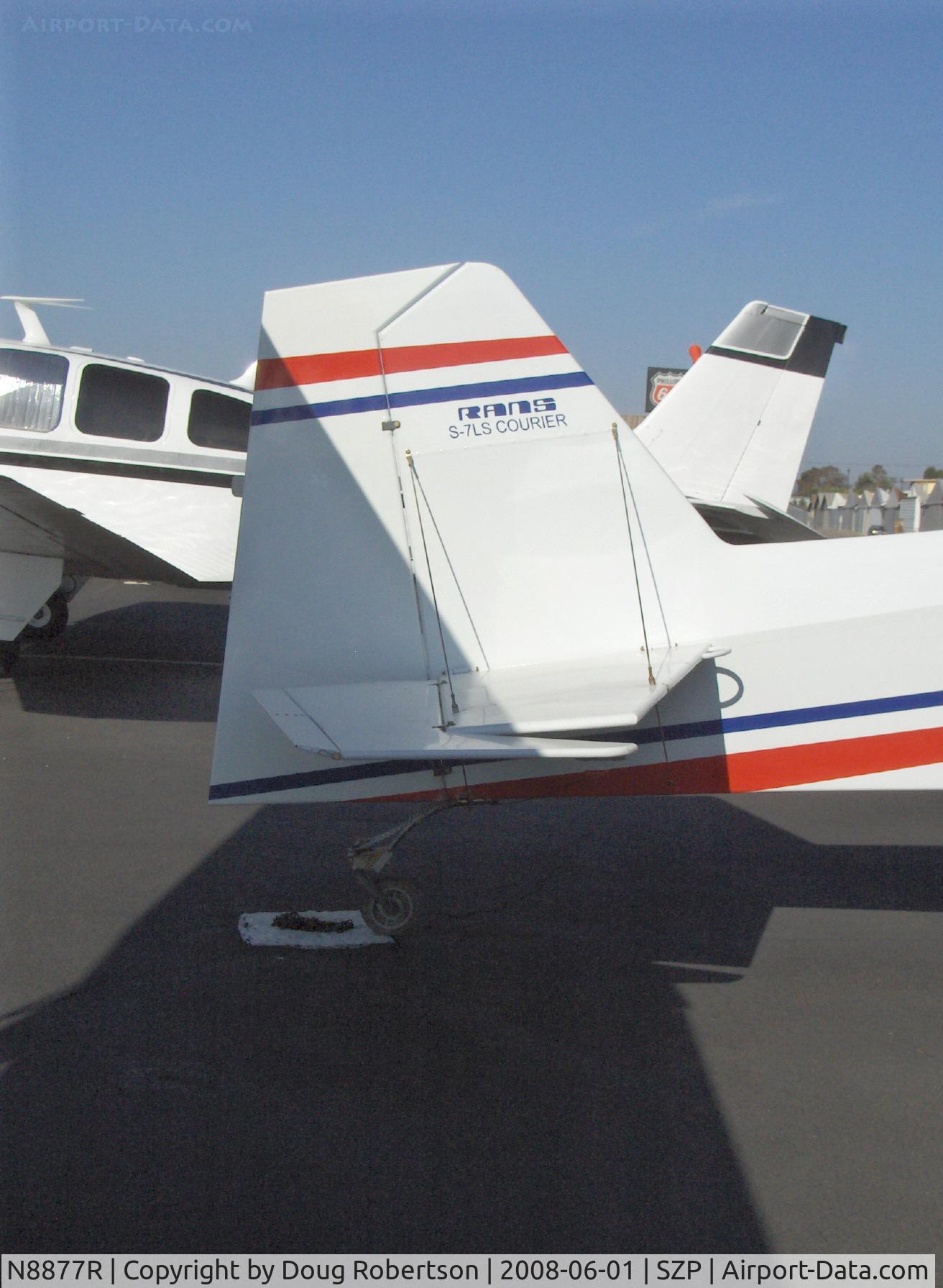 N8877R, 2006 Rans S-7LS Courier C/N 0505405-S, 2006 Rans S-7LS COURIER, Rotax 912ULS 100 Hp, tail data