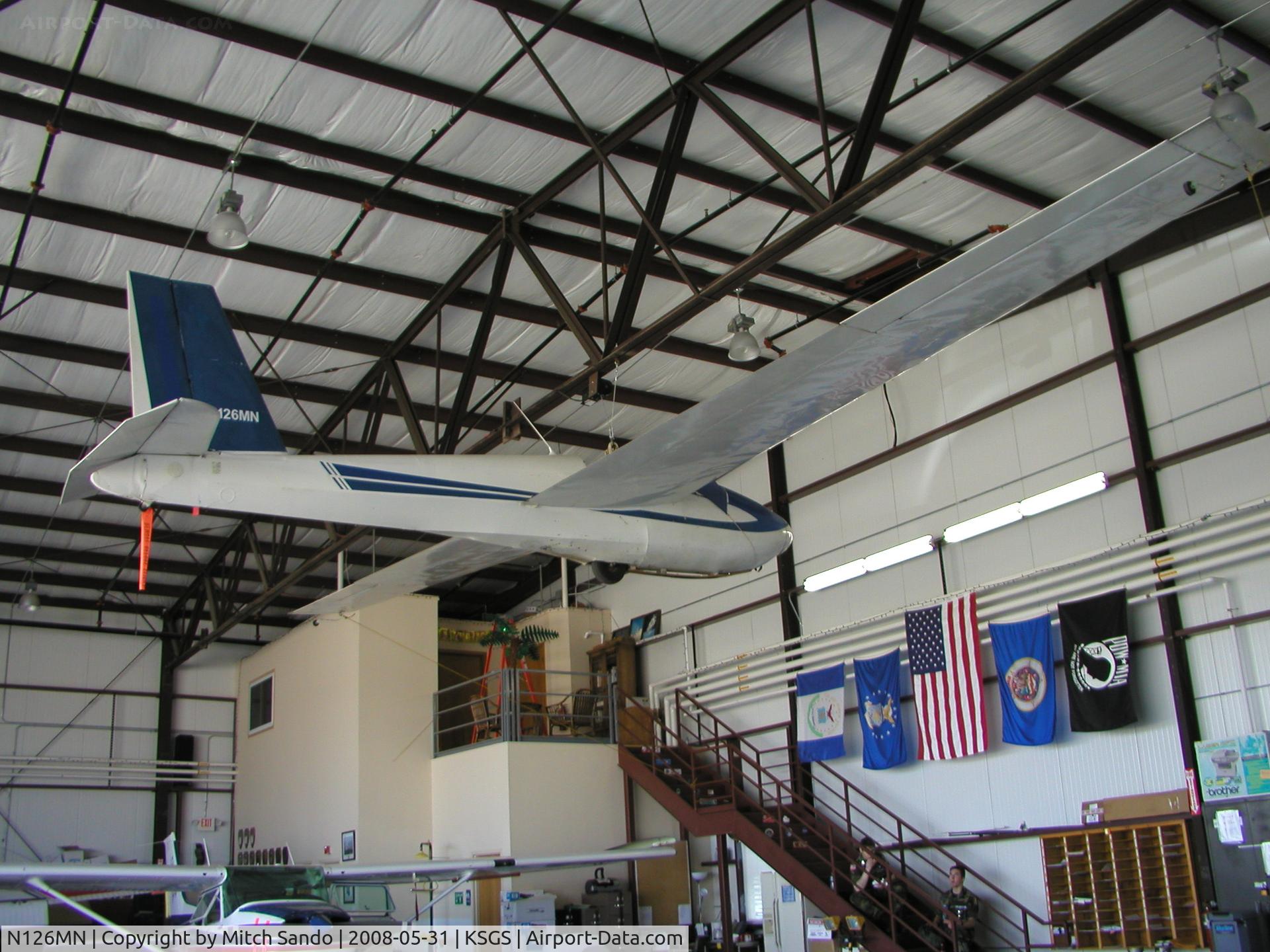 N126MN, 1965 Schweizer SGS 1-26B C/N 319, Fleming Field Fly-In 2008.