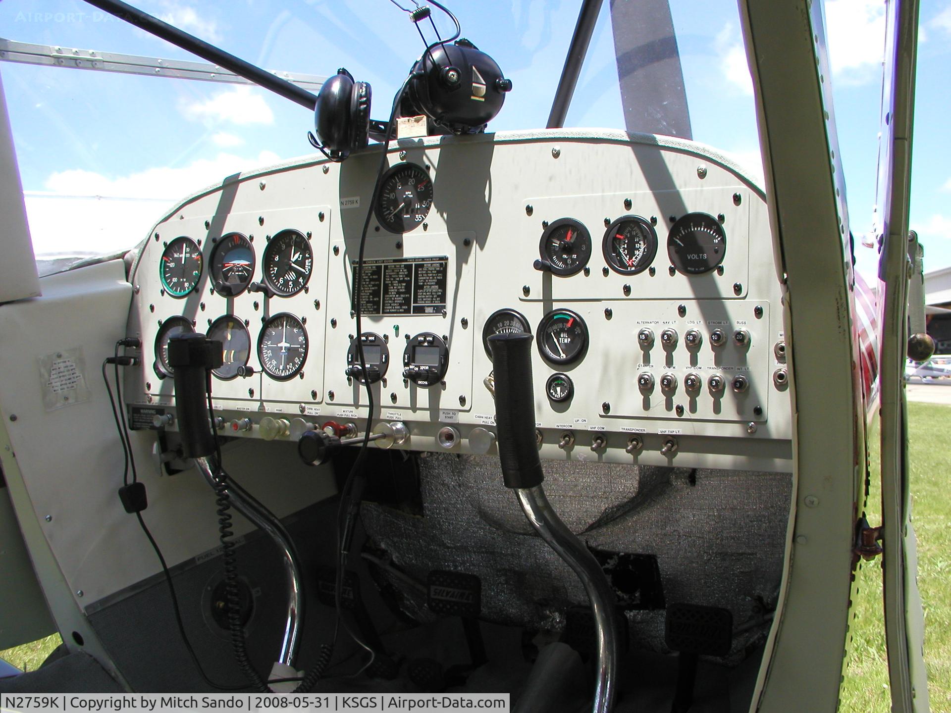 N2759K, 1947 Luscombe 8E Silvaire C/N 5486, Fleming Field Fly-In 2008.