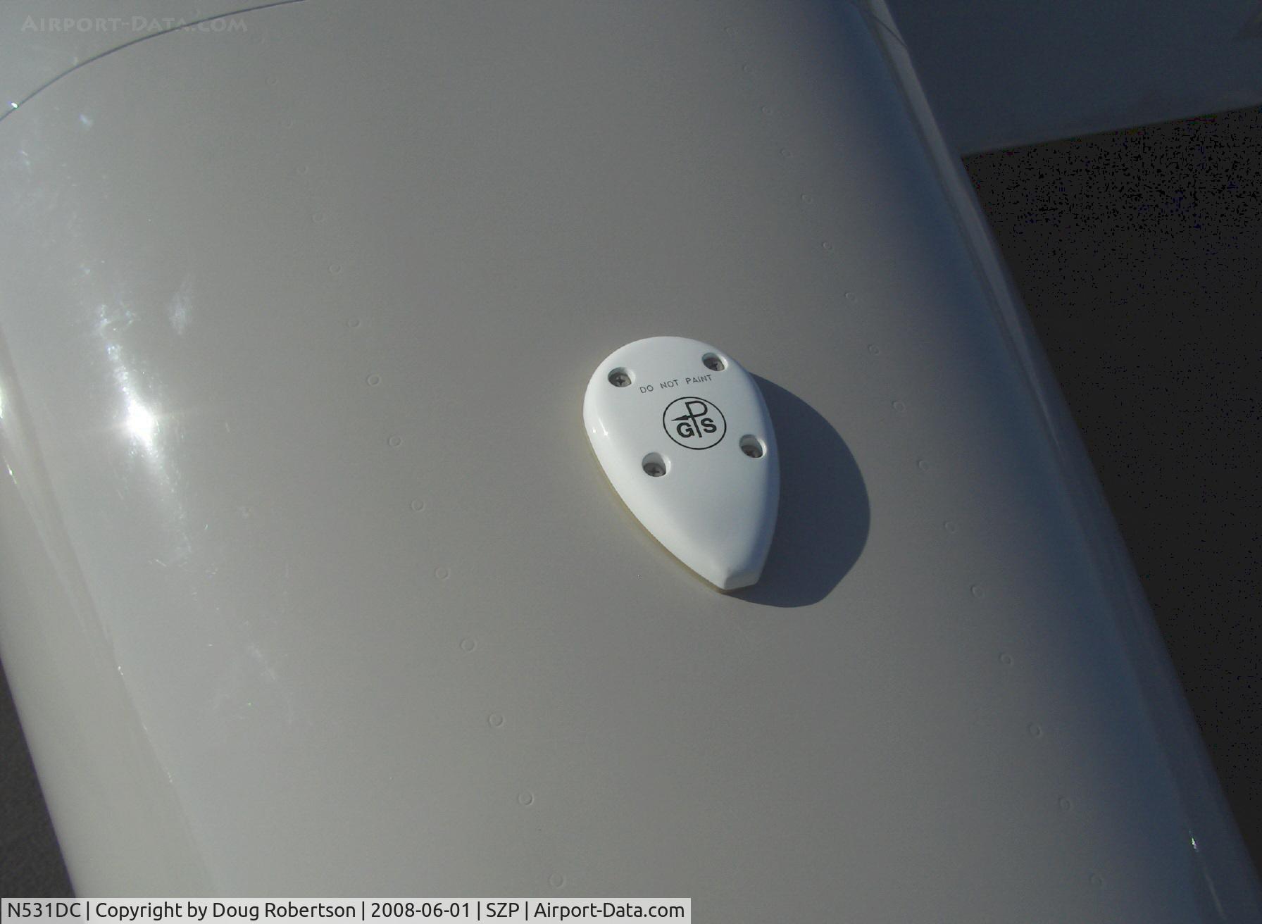 N531DC, 2007 Vans RV-7 C/N 72814, 2007 Simmons VAN's RV-7, Mattituck TMX IO-360 180 Hp, GPS antenna