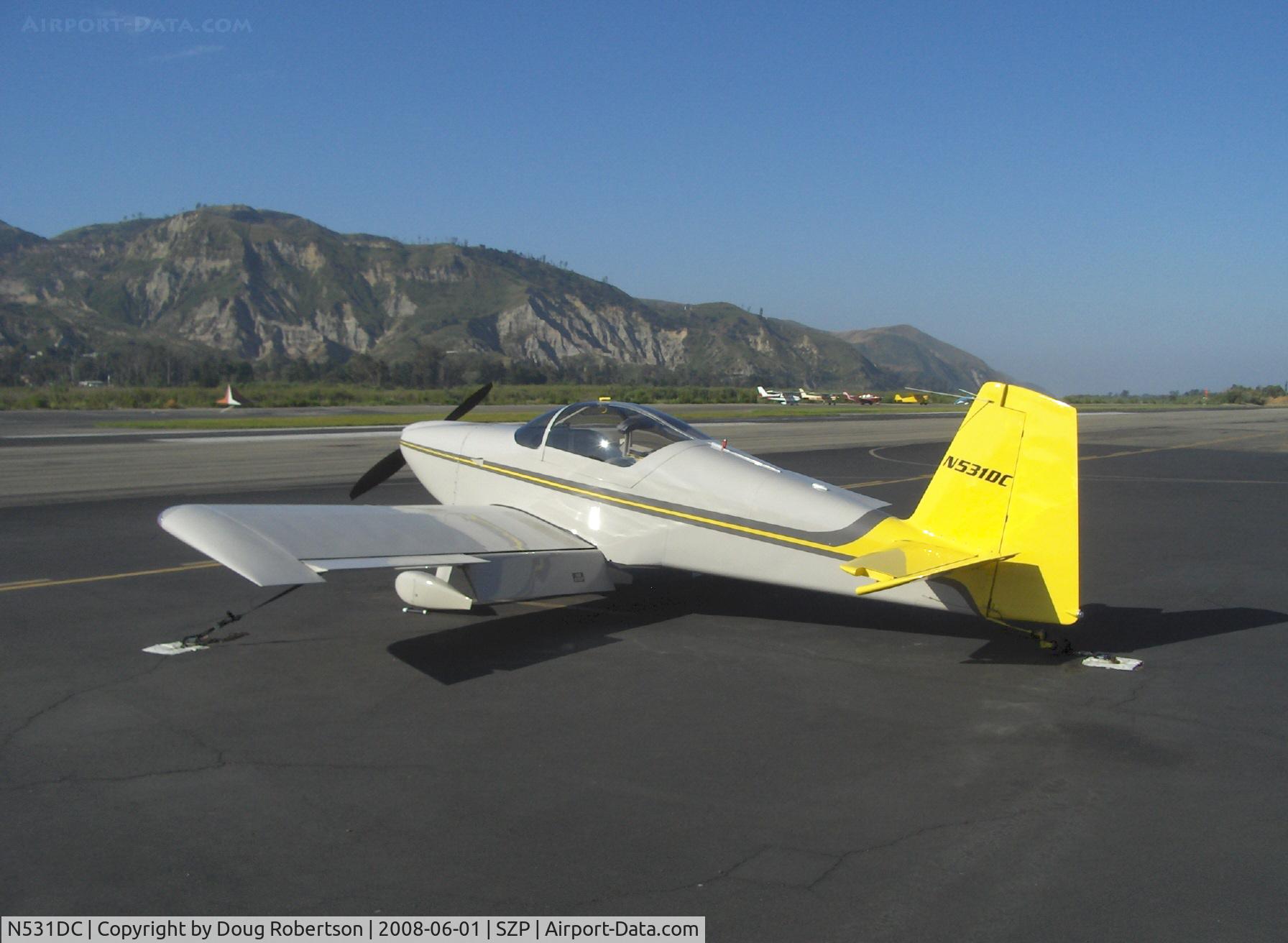 N531DC, 2007 Vans RV-7 C/N 72814, 2007 Simmons VAN's RV-7, Mattituck TMX IO-360 180 Hp