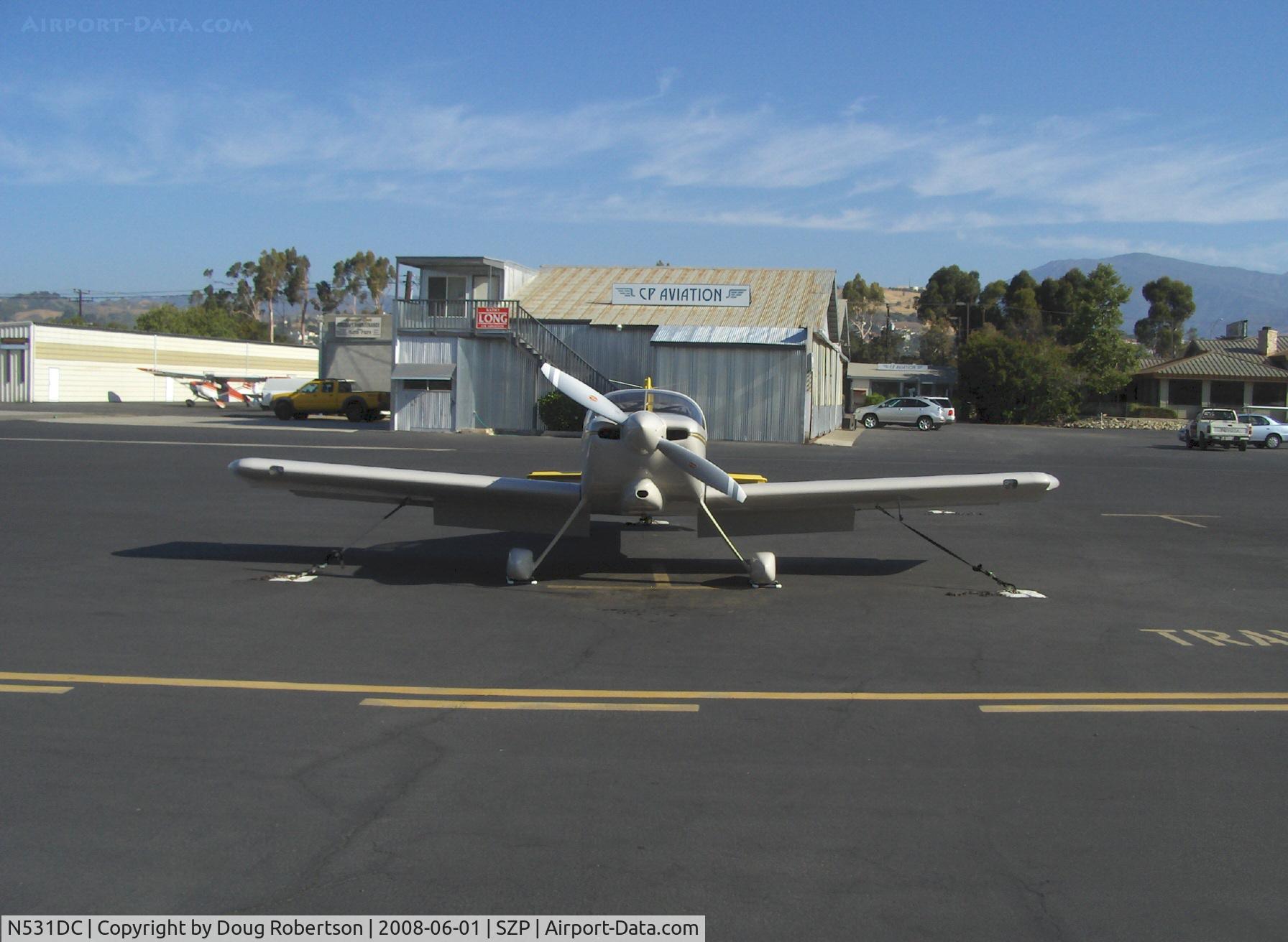 N531DC, 2007 Vans RV-7 C/N 72814, 2007 Simmons VAN's RV-7, Mattituck TMX IO-360 180 Hp