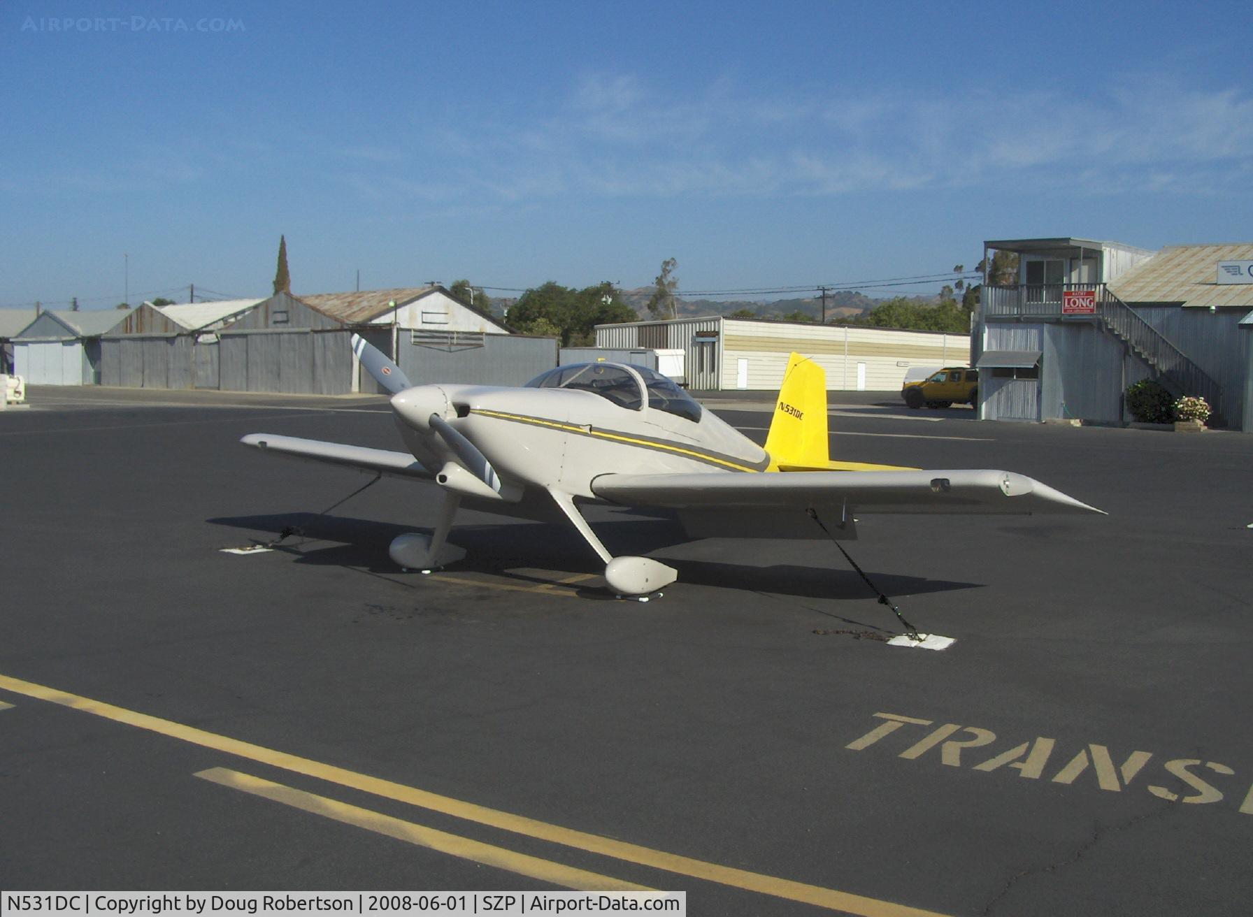 N531DC, 2007 Vans RV-7 C/N 72814, 2007 Simmons VAN's RV-7, Mattituck TMX IO-360 180 Hp