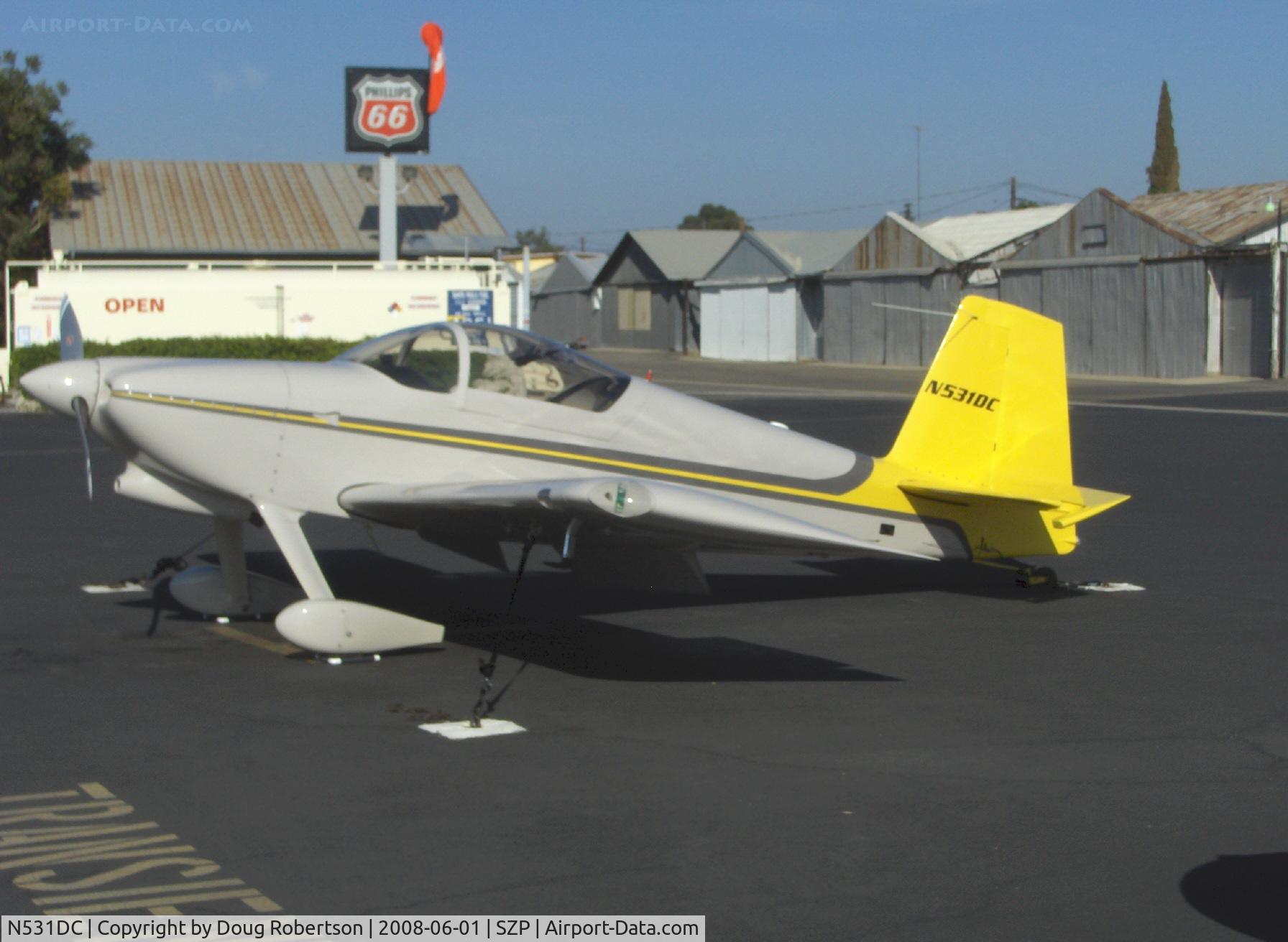 N531DC, 2007 Vans RV-7 C/N 72814, 2007 Simmons VAN's RV-7, Mattituck TMX IO-360 180 Hp