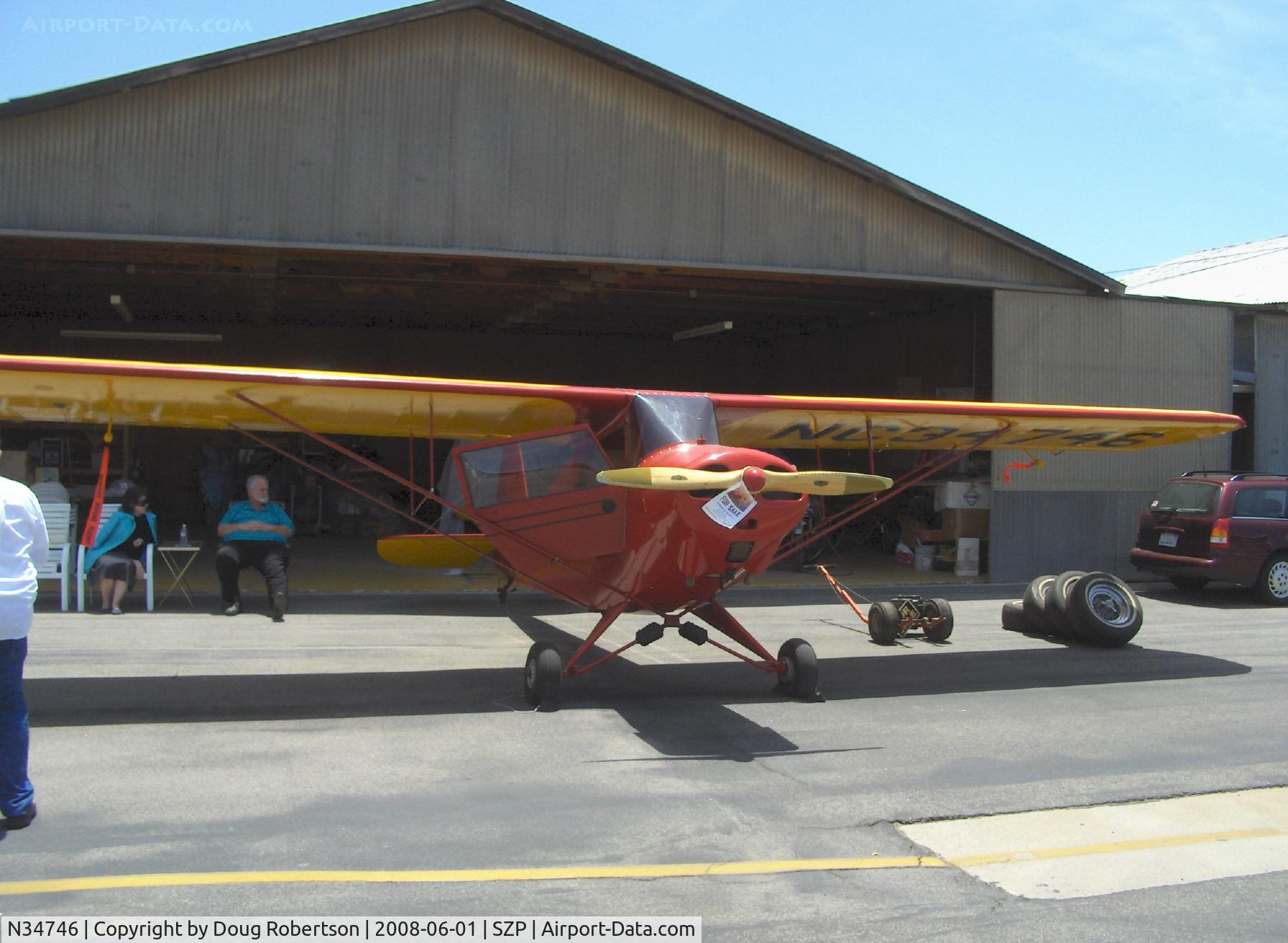 N34746, Porterfield FP-65 C/N 899, 1941 Porterfield FP-65 COLLEGIATE, Continental C75 75 Hp uograde from original rare Franklin power. This aircraft has an incredible 670 hours total time with less than 20 hours SMOH. Is for sale.