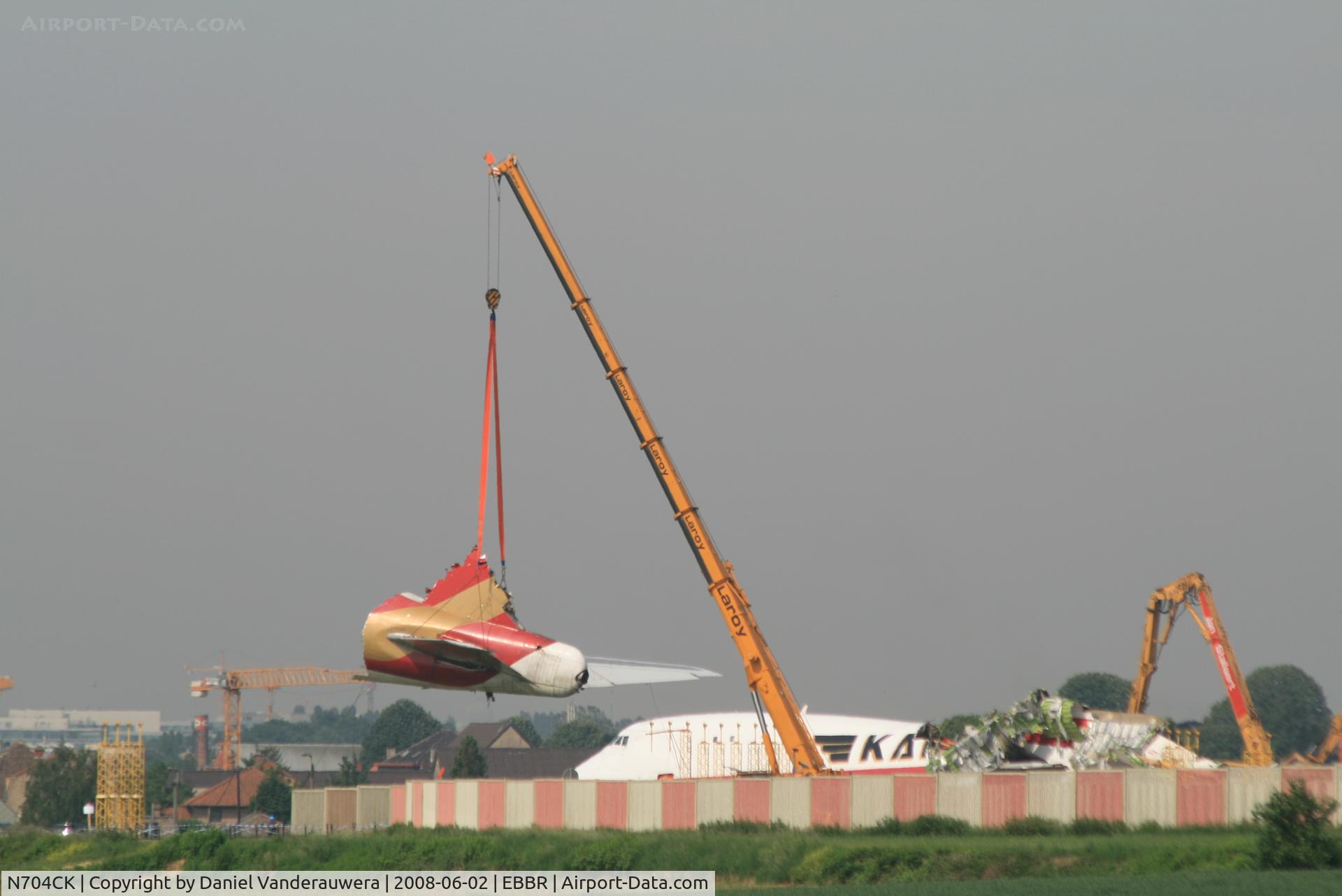 N704CK, 1980 Boeing 747-209F C/N 22299, part of the tail