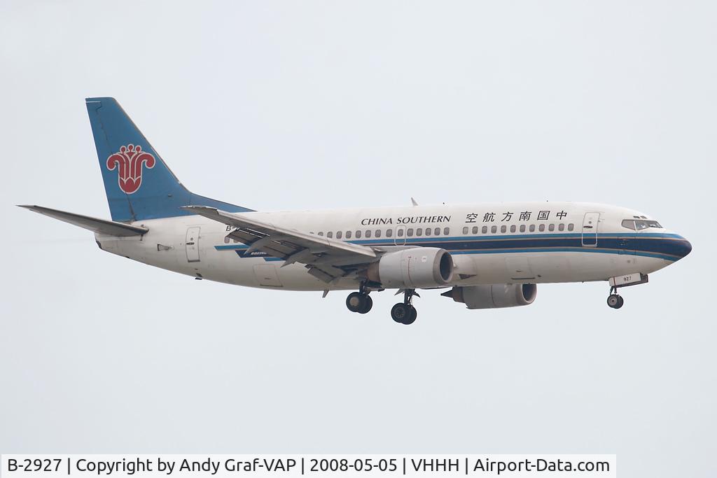B-2927, 1994 Boeing 737-31B C/N 27290, China Southern 737-300