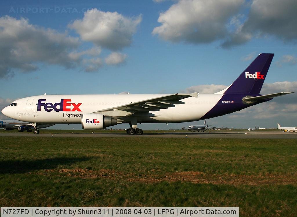 N727FD, 1990 Airbus A300B4-622R /F C/N 579, Taxiing to the Cargo apron...