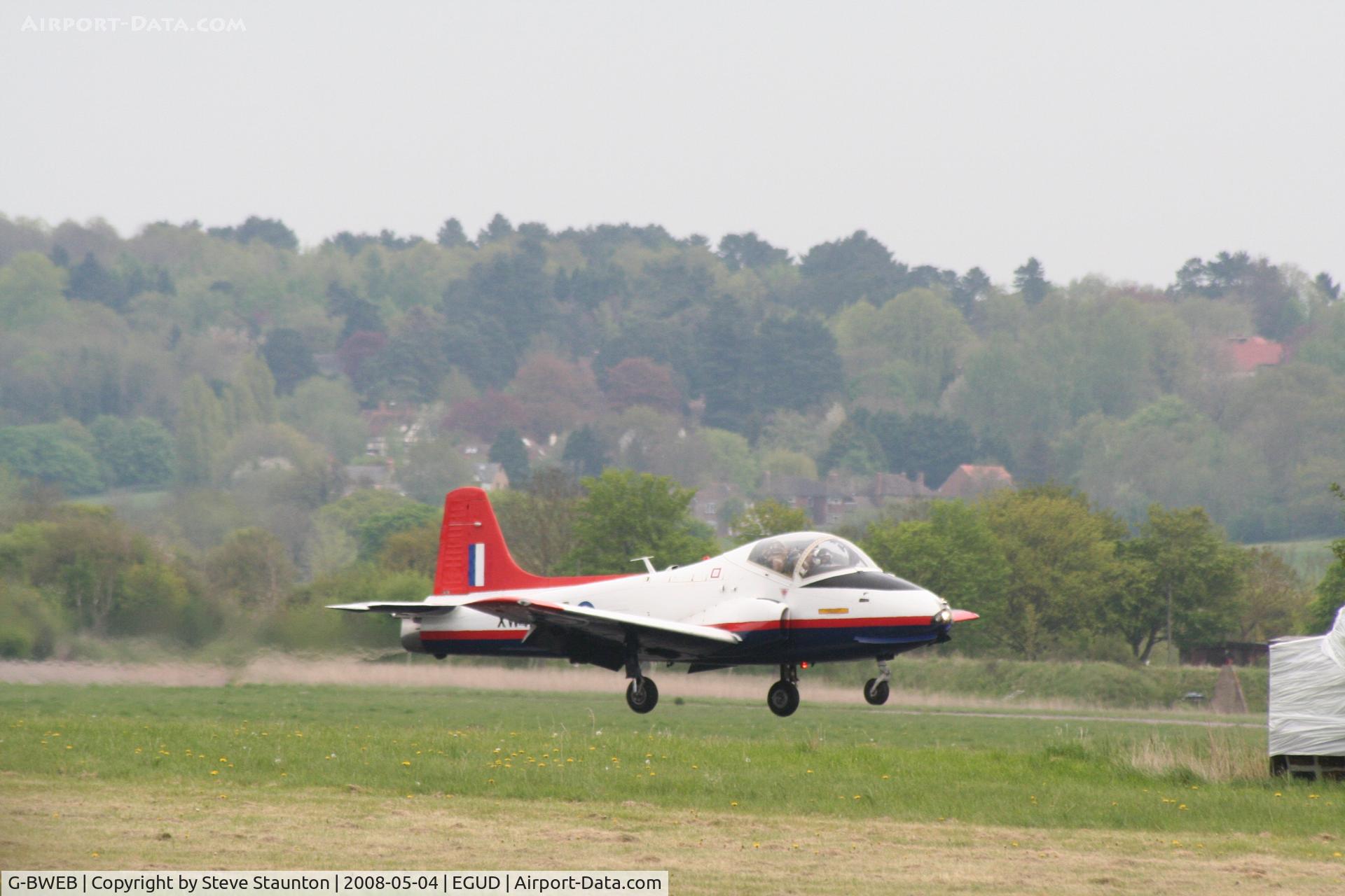 G-BWEB, 1971 BAC 84 Jet Provost T.5A C/N EEP/JP/1044, Taken at Abingdon Air & County Show 2008 in aid of the Thames Valley and Chiltern Air Ambulance (http://www.abingdonfayre.com/)