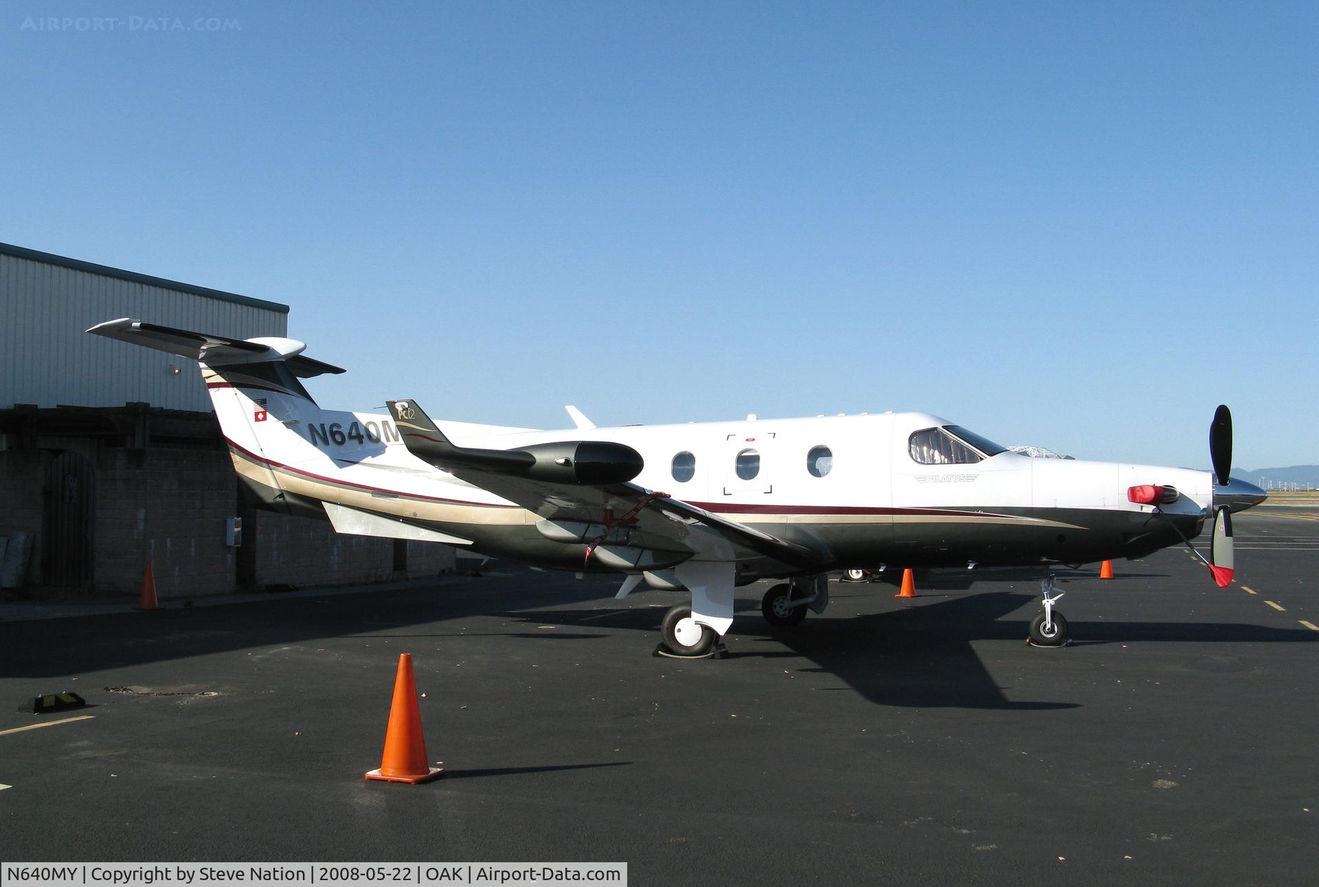 N640MY, 2005 Pilatus PC-12/45 C/N 640, Blue Yonder Aviation 2005 Pilatus Aircraft Ltd PC-12/45 @ Oakland, CA