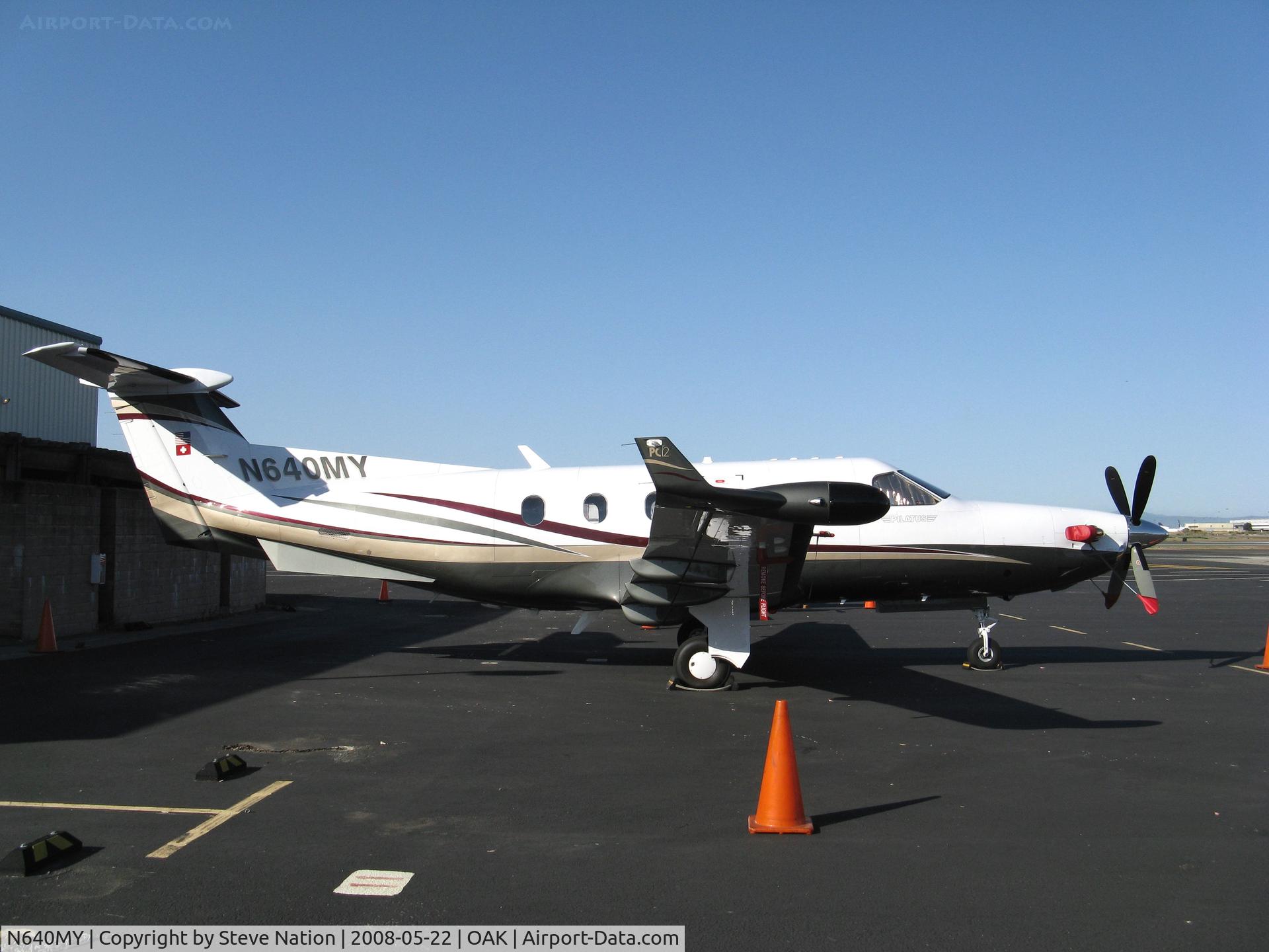 N640MY, 2005 Pilatus PC-12/45 C/N 640, Blue Yonder Aviation 2005 Pilatus Aircraft Ltd PC-12/45 @ Oakland, CA