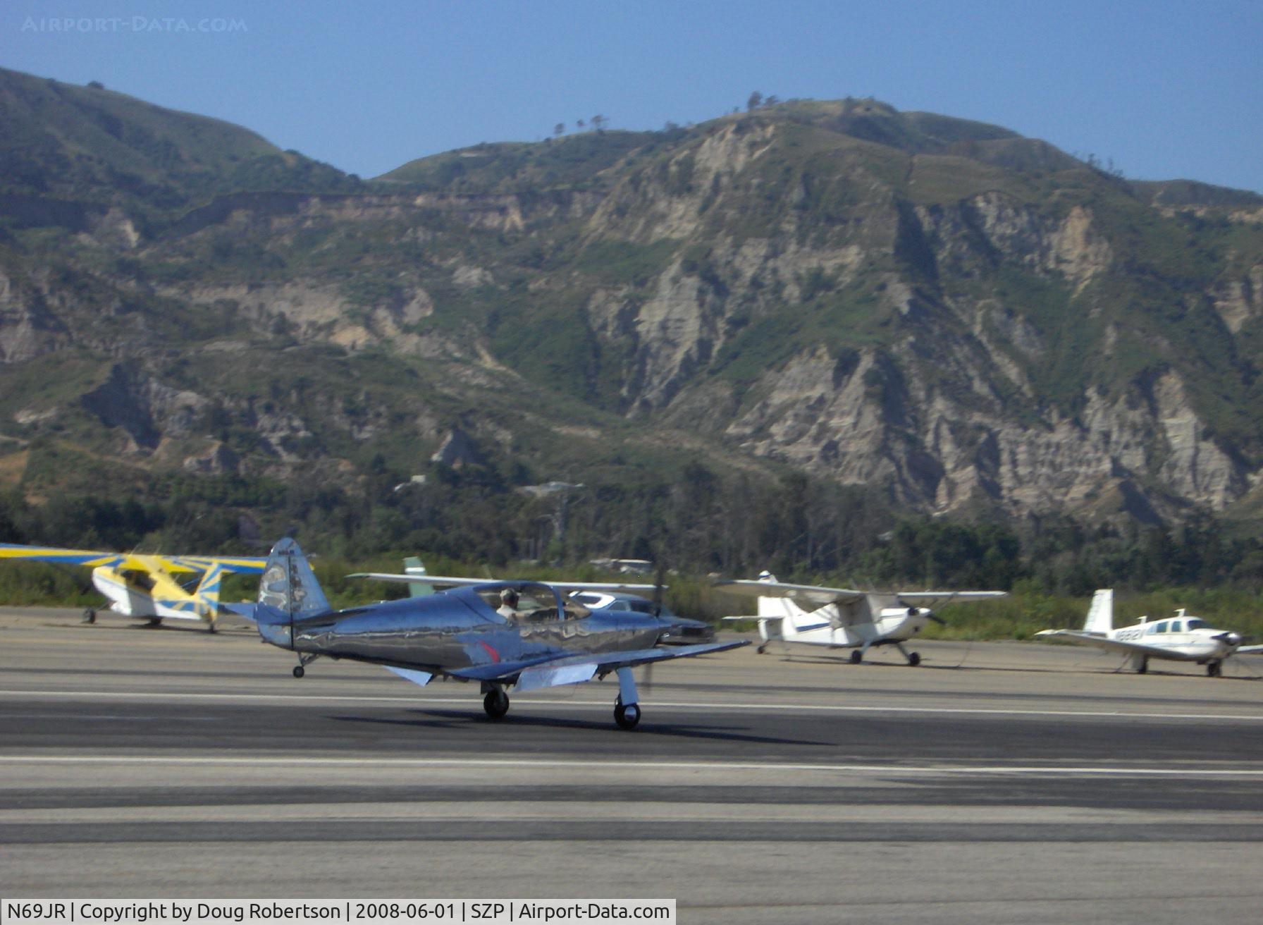 N69JR, 1946 Globe GC-1B Swift C/N 1287, 1946 Globe GC-1B SWIFT, Continental IO-360-D 210 Hp upgrade, landing roll Rwy 22