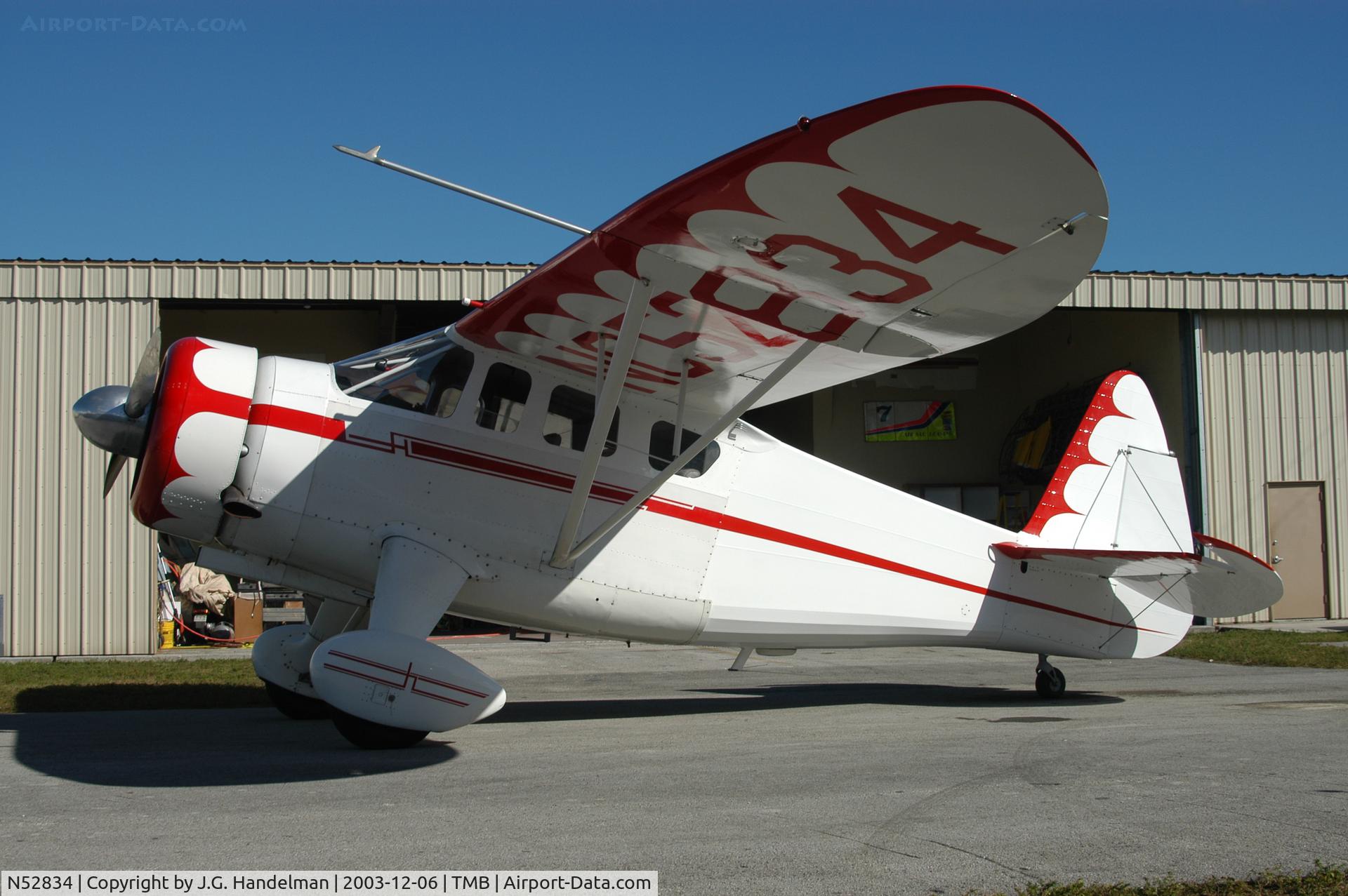N52834, 1944 Howard Aircraft DGA-15P C/N 1763, at Tamiami