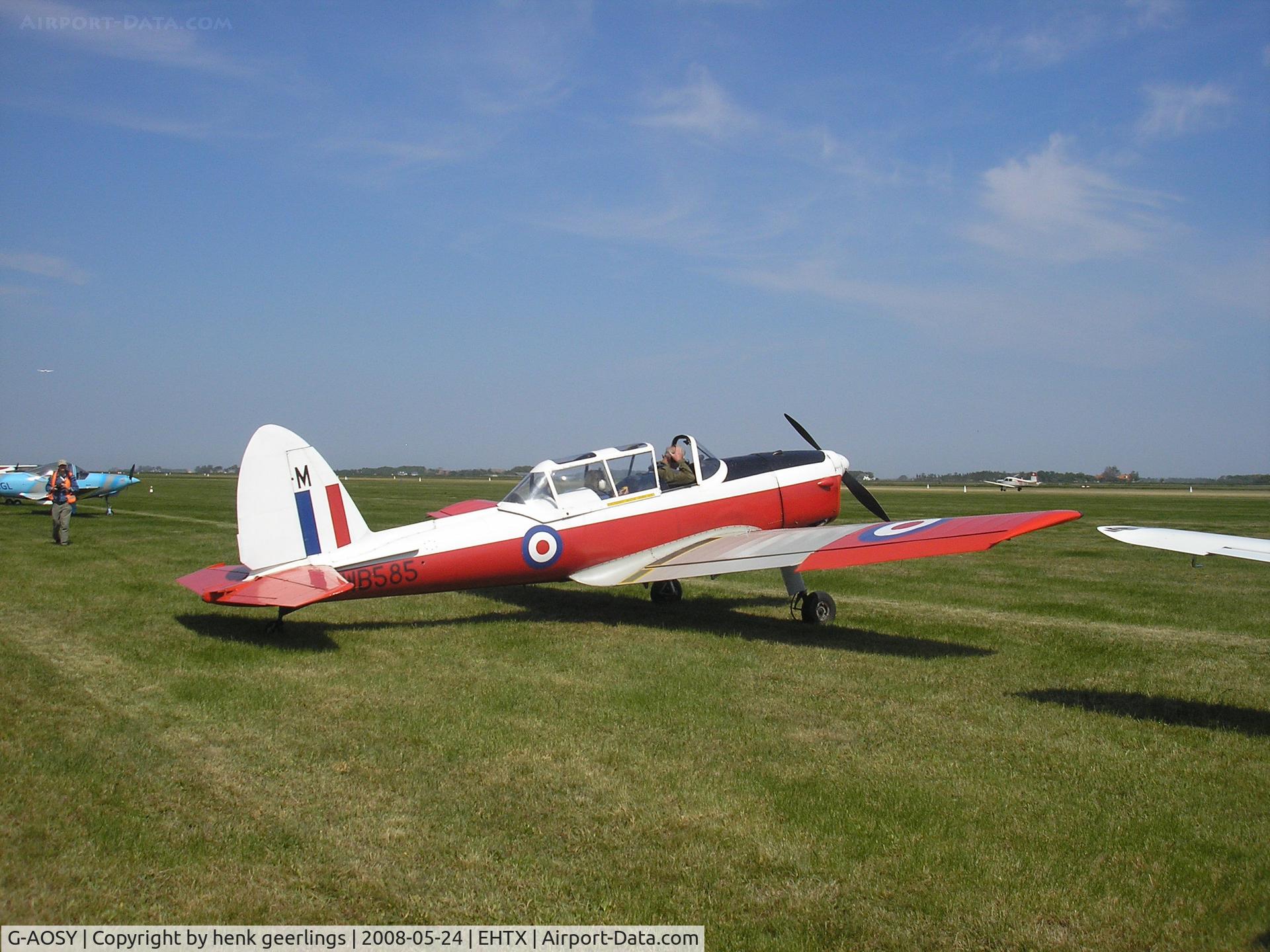 G-AOSY, 1950 De Havilland DHC-1 Chipmunk T.10 C/N C1/0037, Texel Taildragger & Old Timer Fly-In