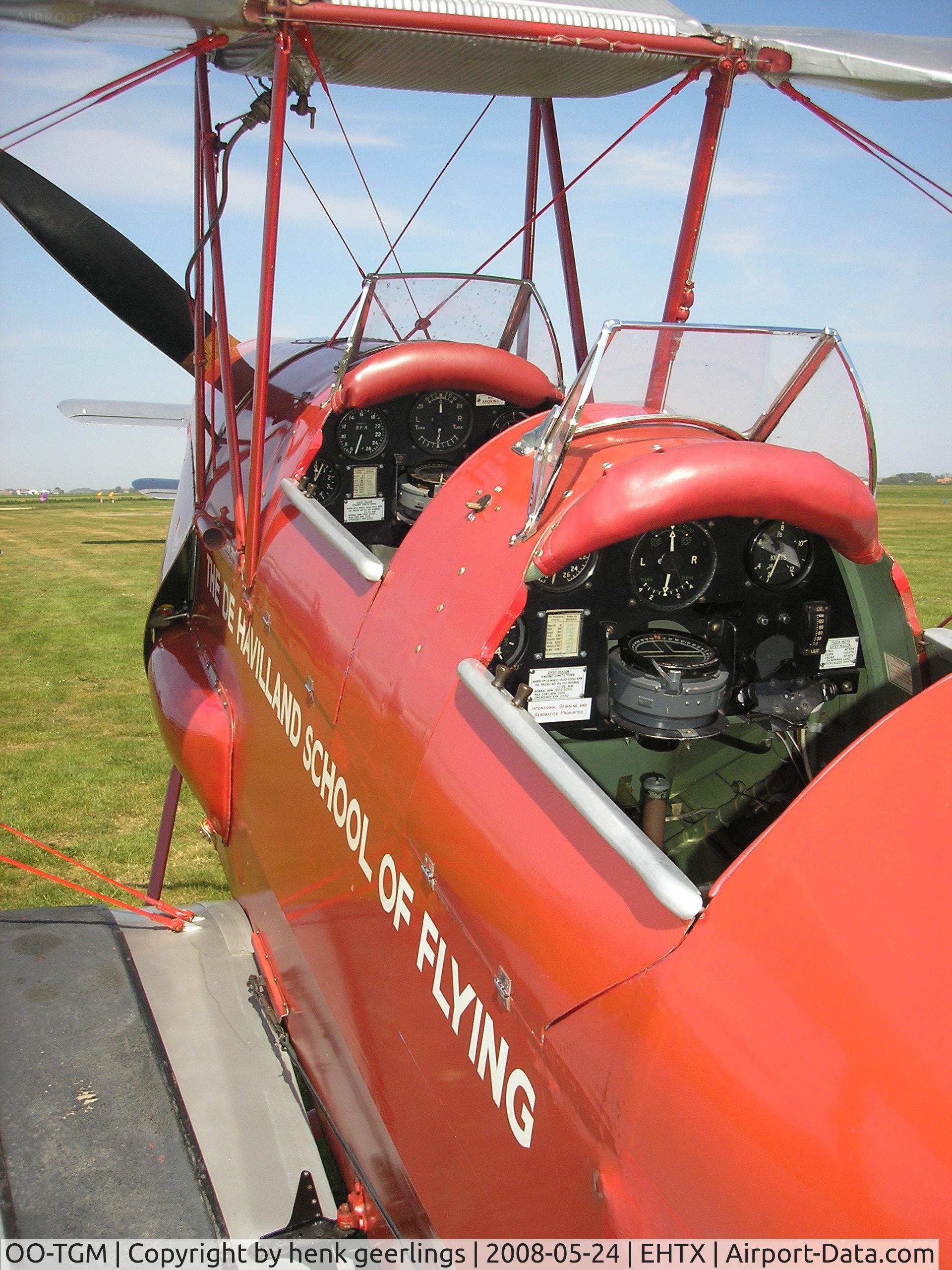 OO-TGM, 1935 De Havilland DH-82A Tiger Moth II C/N 3318, Texel Taildragger & Old Timer Fly-In