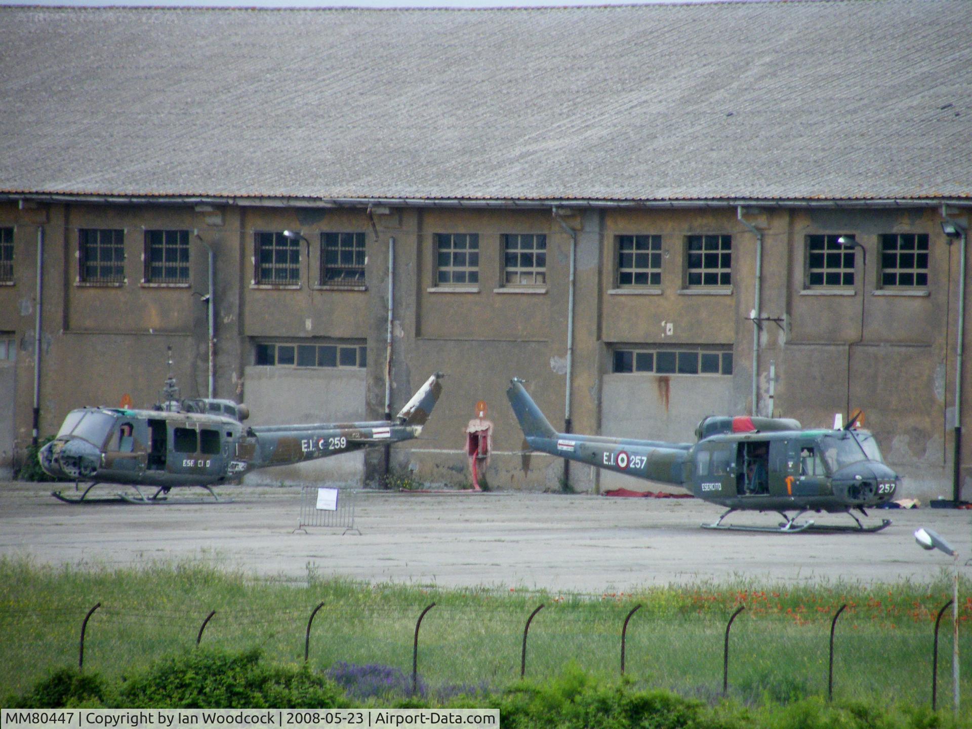 MM80447, Bell 205A-1 C/N 4017, Agusta Bell AB205/Italian Army/Viterbo (South) WFU,along with MM80449
