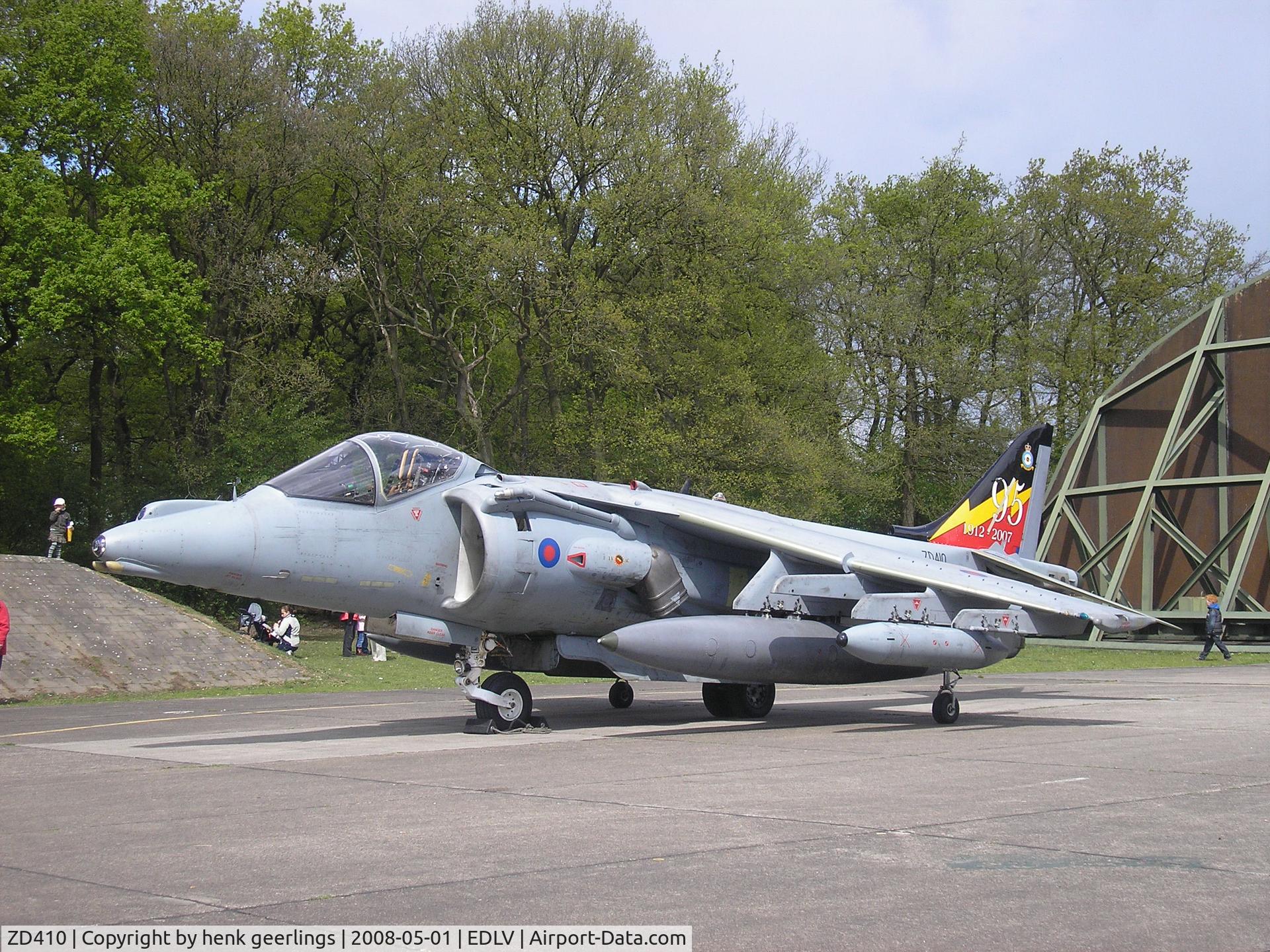 ZD410, 1989 British Aerospace Harrier GR.9 C/N P39, Airport-Festival Airport Weeze 01 May 2008