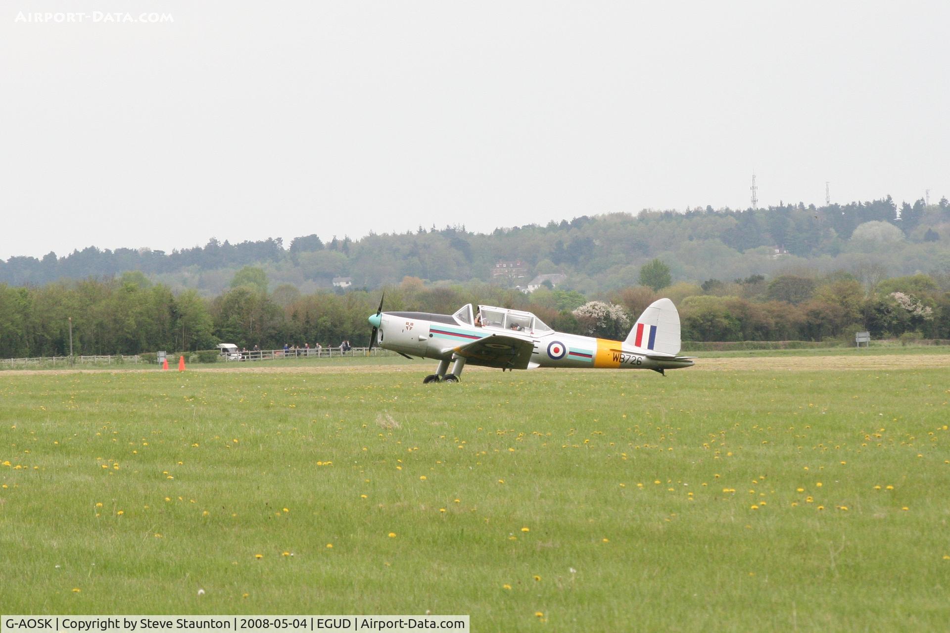 G-AOSK, 1950 De Havilland DHC-1 Chipmunk 22A C/N C1/0178, Taken at Abingdon Air & County Show 2008 in aid of the Thames Valley and Chiltern Air Ambulance (http://www.abingdonfayre.com/)
