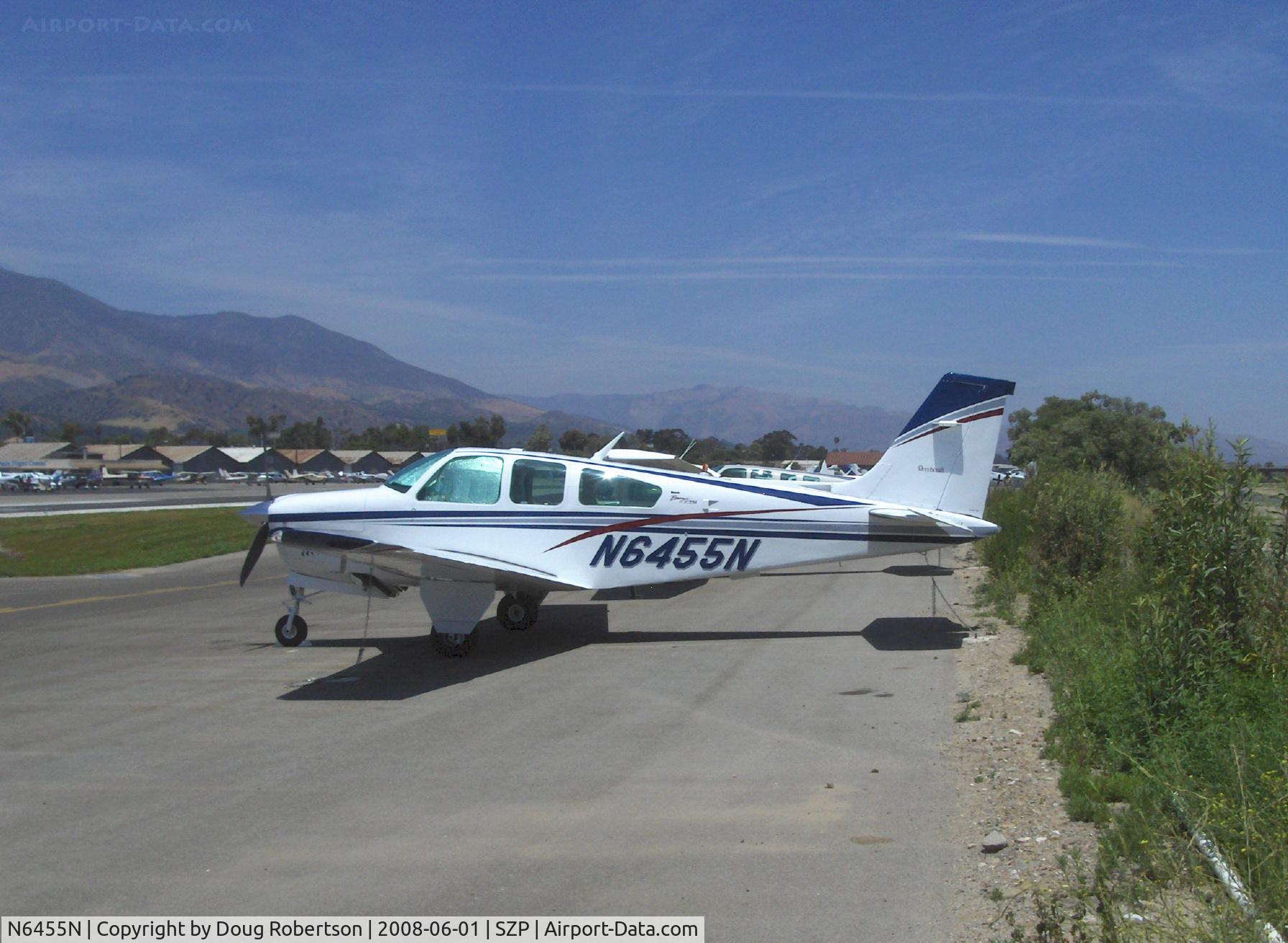 N6455N, 1973 Beech F33A Bonanza C/N CE-424, 1973 Beech F33A BONANZA, Continental IO-520-B 285 Hp, long fuselage version