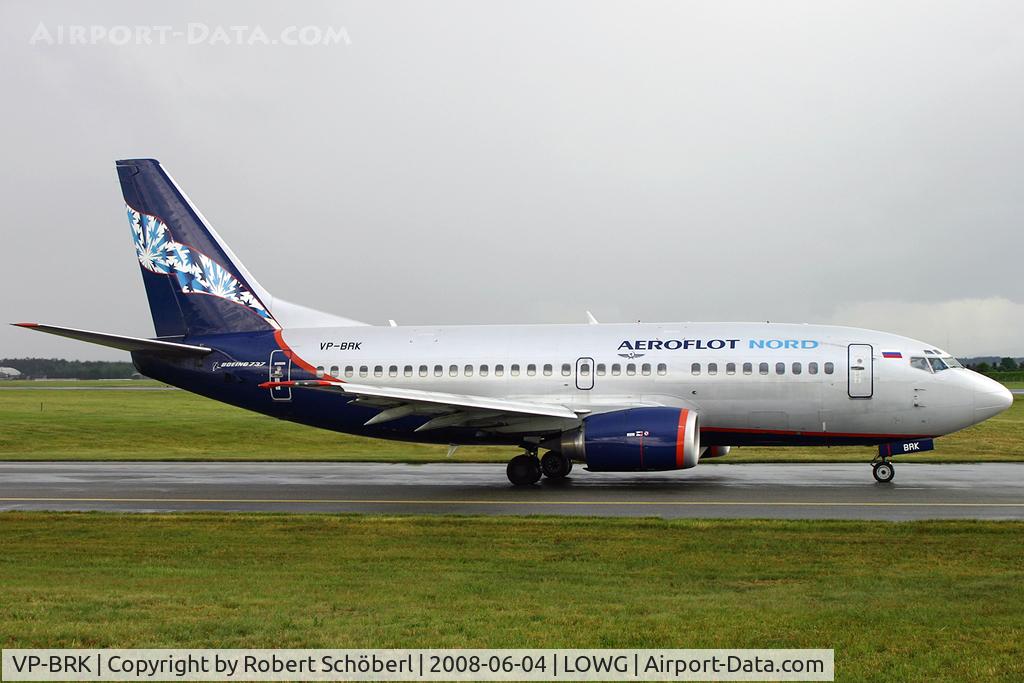 VP-BRK, 1992 Boeing 737-5Y0 C/N 25288, Departure to SVO