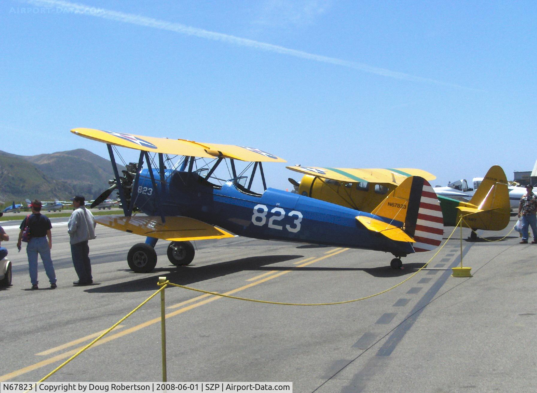 N67823, 1943 Boeing A75N1(PT17) C/N 75-7365, 1943 Boeing Stearman A75N1 (PT-17), Lycoming R680 225 Hp