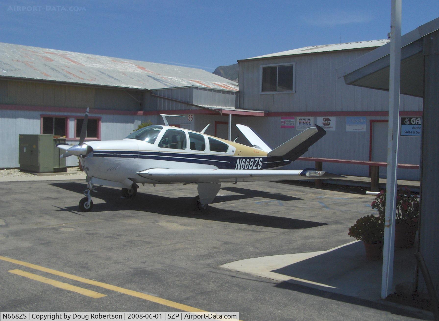 N668ZS, 1979 Beech V35B Bonanza C/N D-10258, 1979 Beech V35B BONANZA, Continental IO-520-B 285 Hp