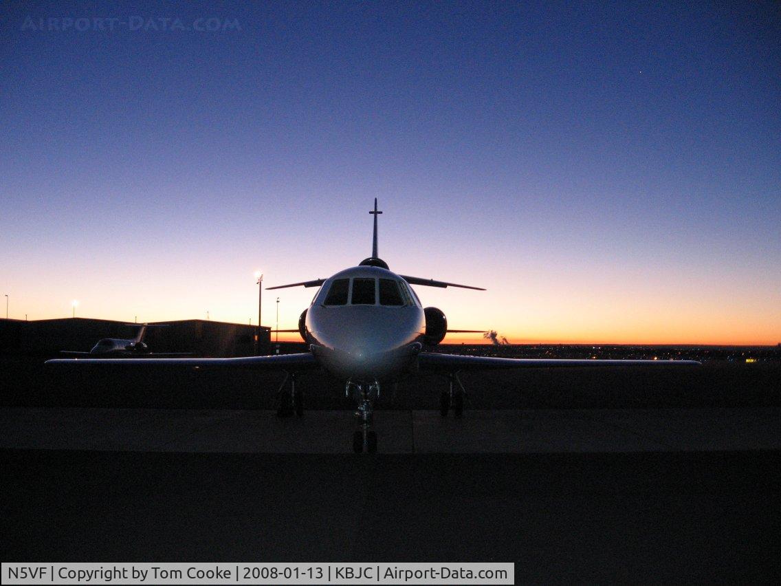 N5VF, 1986 Dassault-Breguet Falcon 50 C/N 166, sunrise