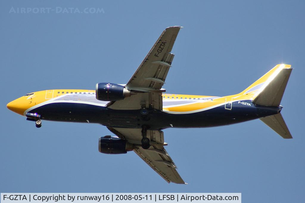 F-GZTA, 1998 Boeing 737-33V(QC) C/N 29333/3084, landing on rwy 34