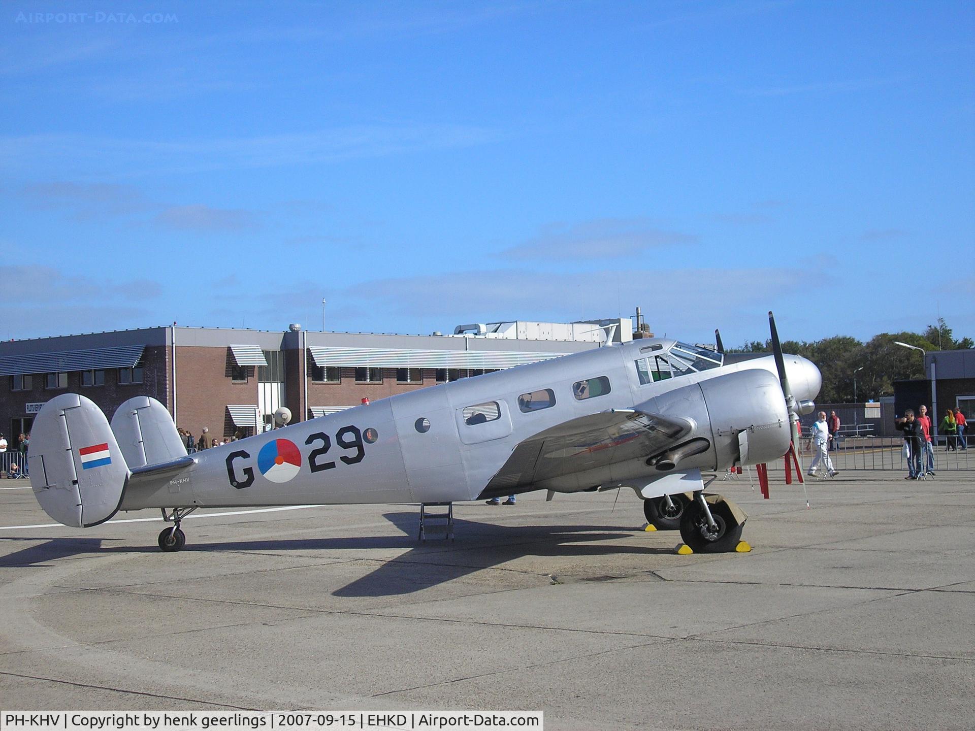 PH-KHV, 1952 Beech Expeditor 3NM (D18S) C/N A-904/CA-254, Heldair Maritime Air Show Den Helder Airport