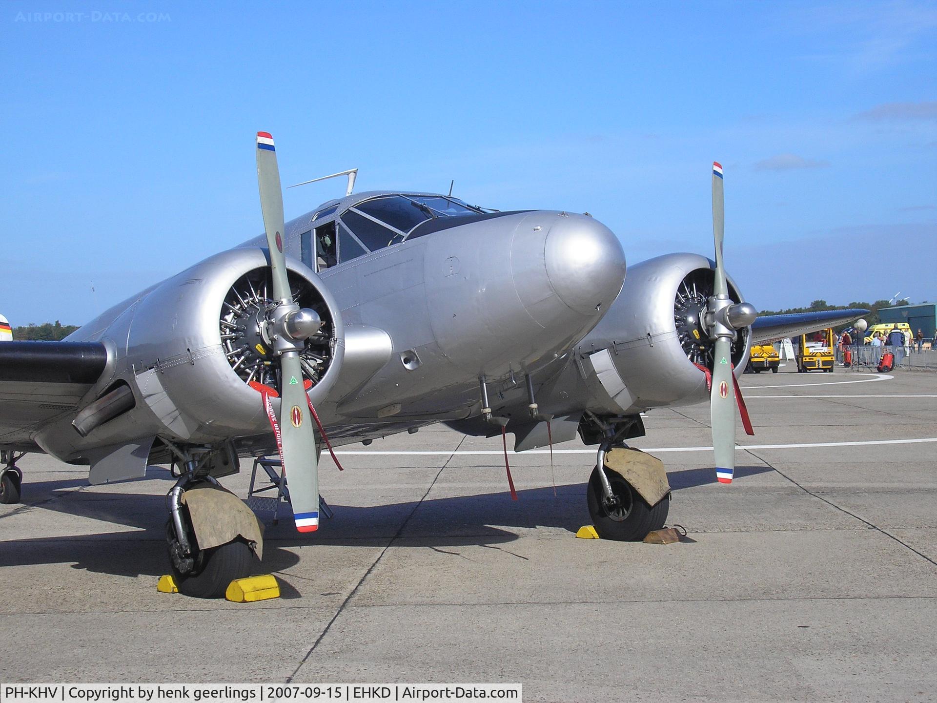PH-KHV, 1952 Beech Expeditor 3NM (D18S) C/N A-904/CA-254, Heldair Maritime Air Show Den Helder Airport