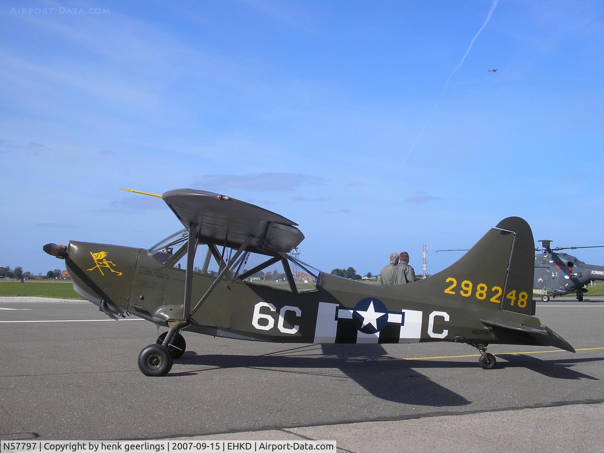 N57797, Stinson L-5 Sentinel C/N 76-489, Heldair Maritime Air Show Den Helder Airport